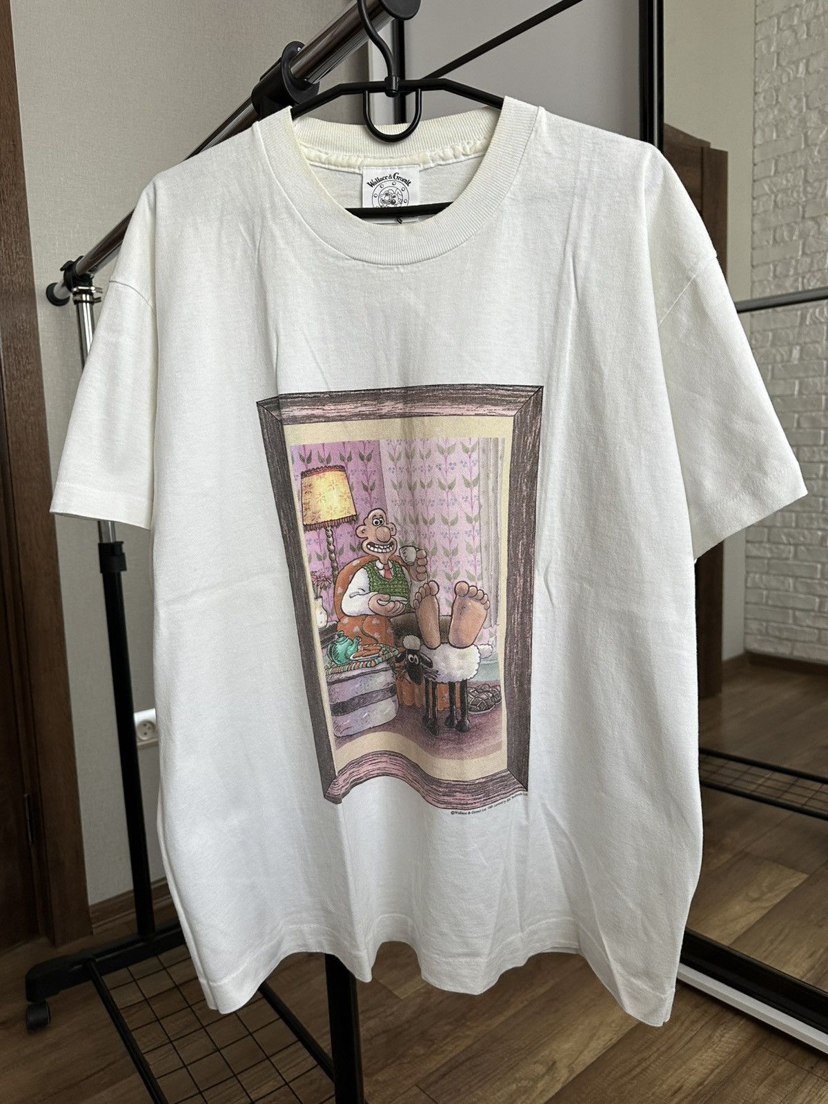 Vintage 1989 Wallace & Gromit Vintage Movie T-Shirt Tee Size US XL / EU 56 / 4 - 1 Thumbnail
