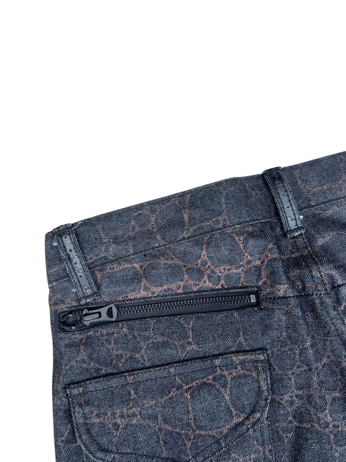 Vintage Super Flare D.K.F. Made in Japan Printed Denim Jeans Size US 30 / EU 46 - 15 Thumbnail