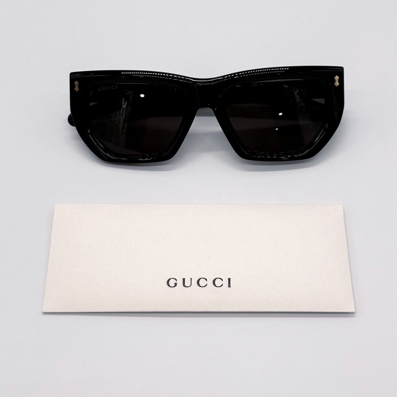 Gucci NEW GUCCI GG1520S 001 CAT EYE BLACK GREY WOMEN SUNGLASSES Size ONE SIZE - 10 Thumbnail
