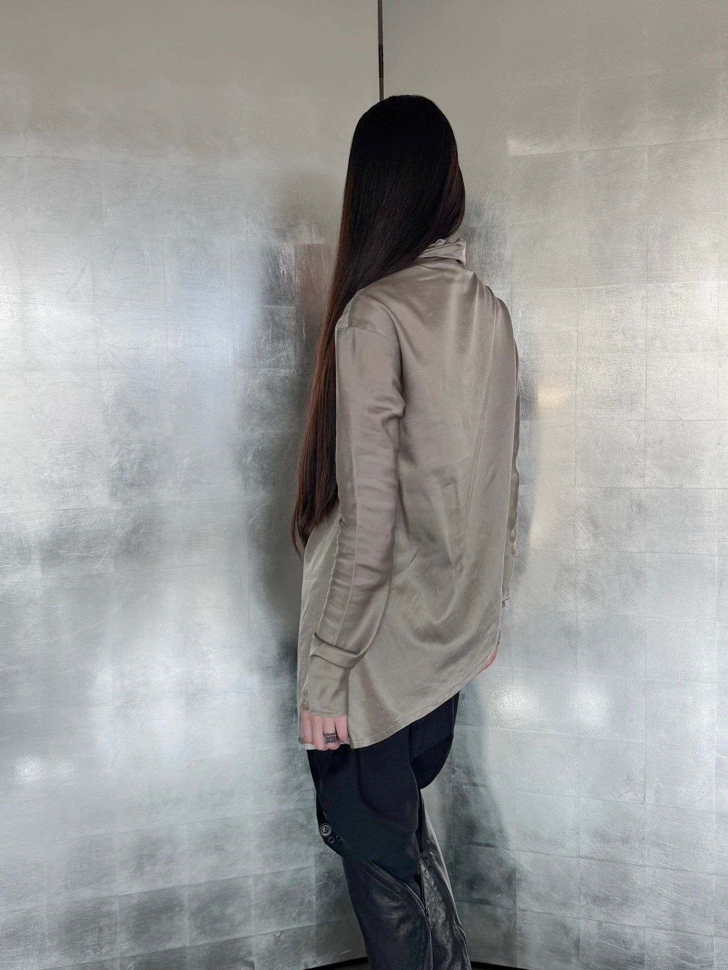 Haider Ackermann Haider Ackermann Vintage Silk Tie Neck Irregular Long Sleeve Top Size XS / US 0-2 / IT 36-38 - 8 Thumbnail
