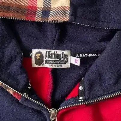 Bape Bape Check Shark Relaxed Full Zip Hoodie SS21 Size XS / US 0-2 / IT 36-38 - 6 Thumbnail