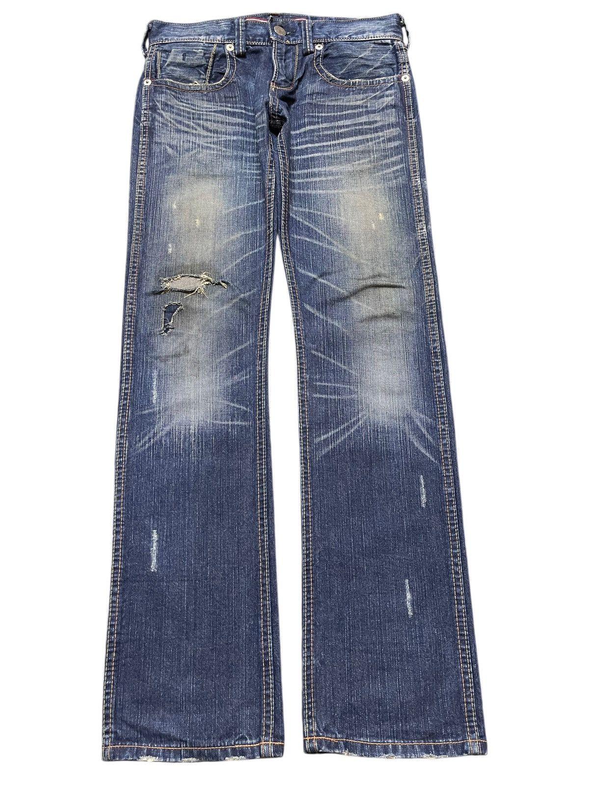 If Six Was Nine Vintange Liberto Mud Wash Faded Clawmark Distress Style Jean Size US 30 / EU 46 - 1 Thumbnail