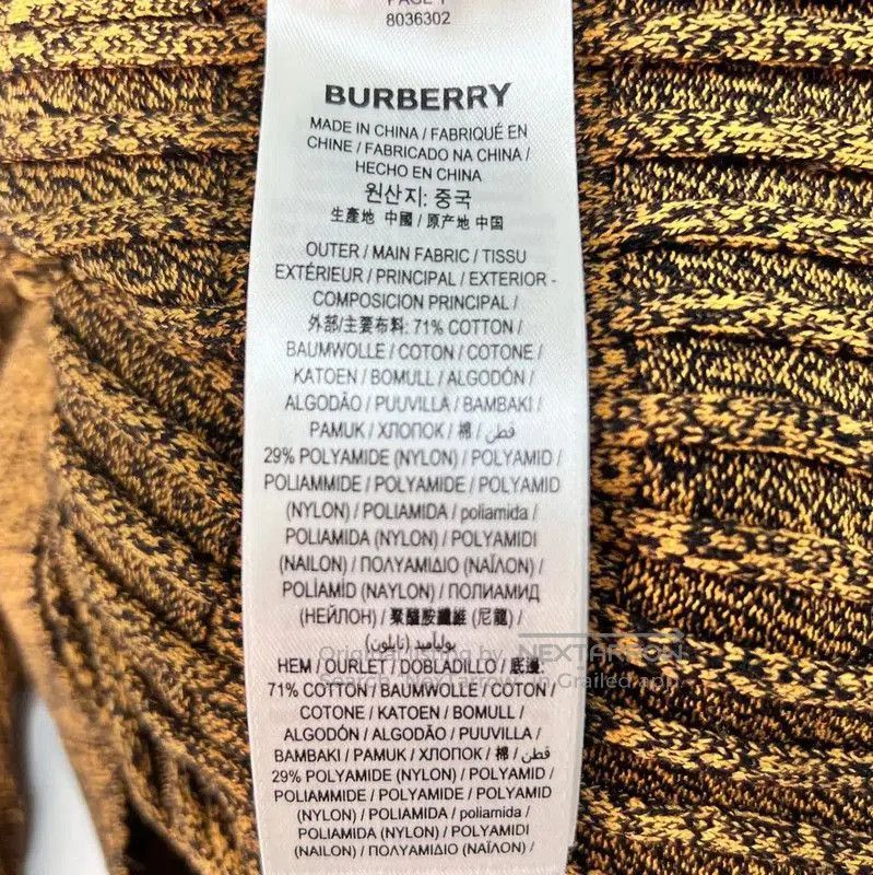 Burberry Burberry Brown Knit Cotton Blend Sweater. Size S / US 4 / IT 40 - 5 Thumbnail