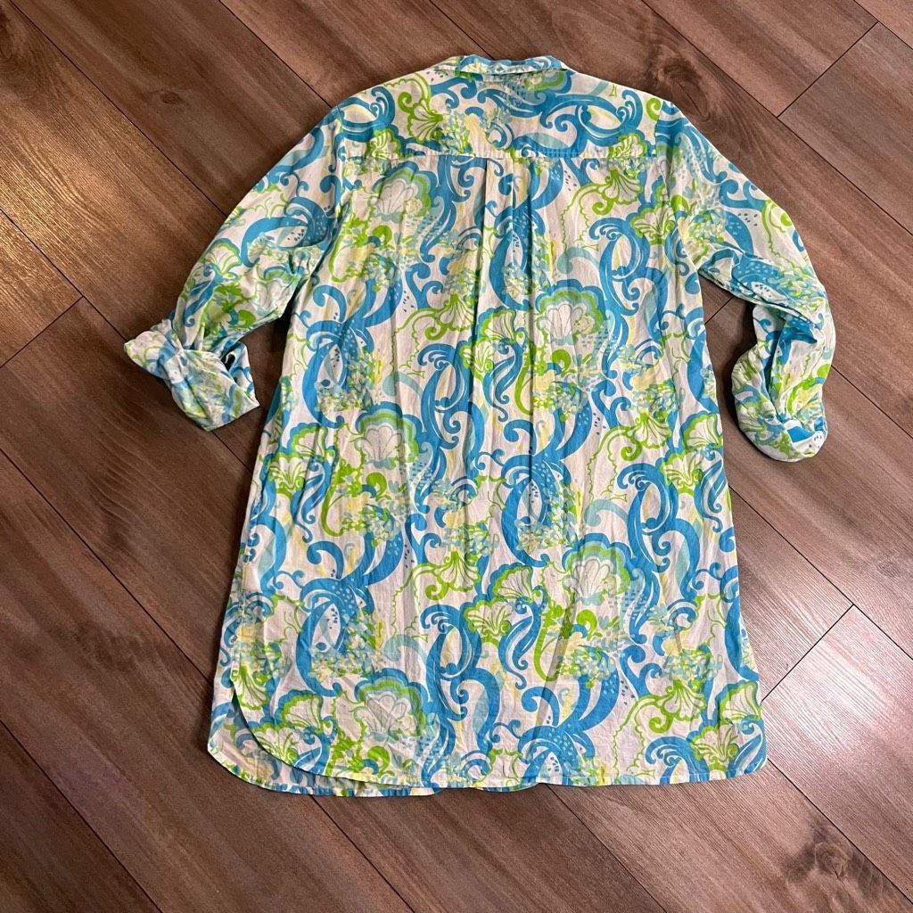Lilly Pulitzer Lilly Pulitzer Blue Pattern Dress Women Medium Bin L-47 Size M / US 6-8 / IT 42-44 - 5 Thumbnail