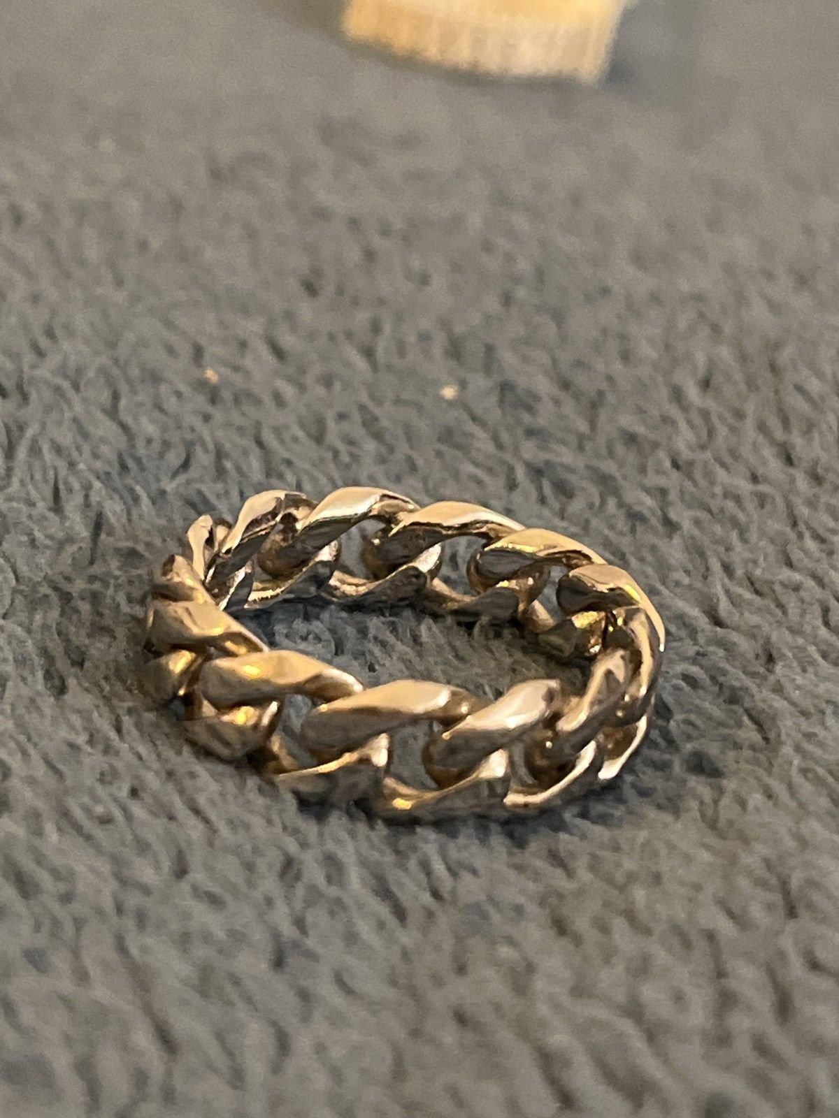 Jewelry Hard Jewelry Silver Cuban Link Ring Size ONE SIZE - 2 Thumbnail