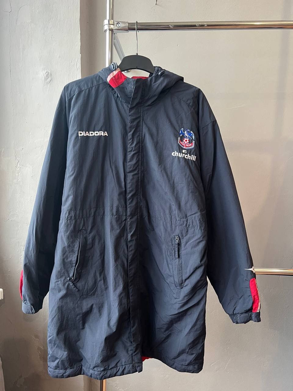 Diadora 2004/05 CRYSTAL PALACE FC TRAINING SOCCER FOOTBALL JACKET L Size US L / EU 52-54 / 3 - 2 Thumbnail