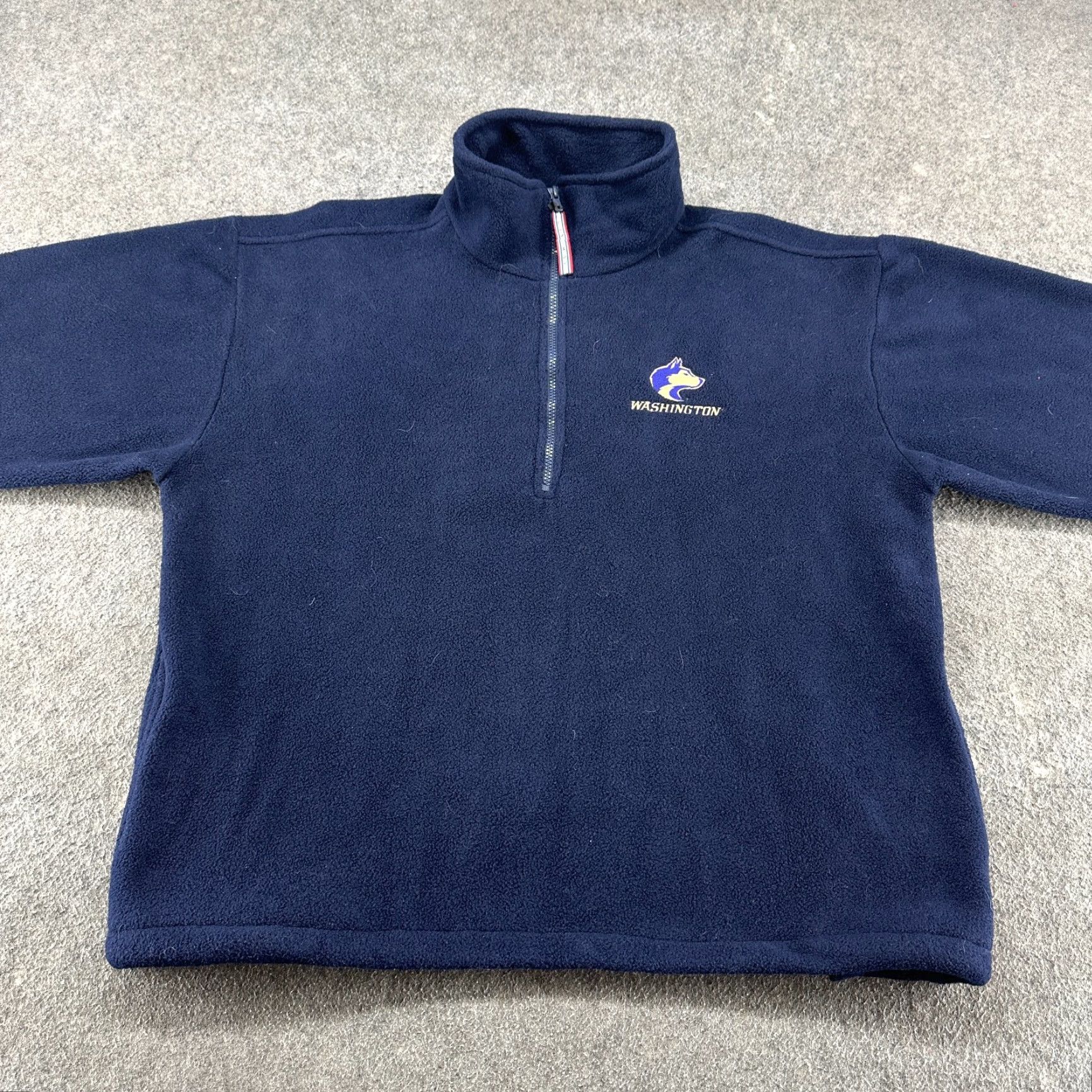 Vintage VINTAGE Landway Fleece Sweatshirt Mens XL Blue Navy 1/4 Zip Pullover Polyester USA Made Sweatshirt Regular Men Blue Navy XL 1/4 Zip Fleece Landway Size US XL / EU 56 / 4 - 3 Thumbnail