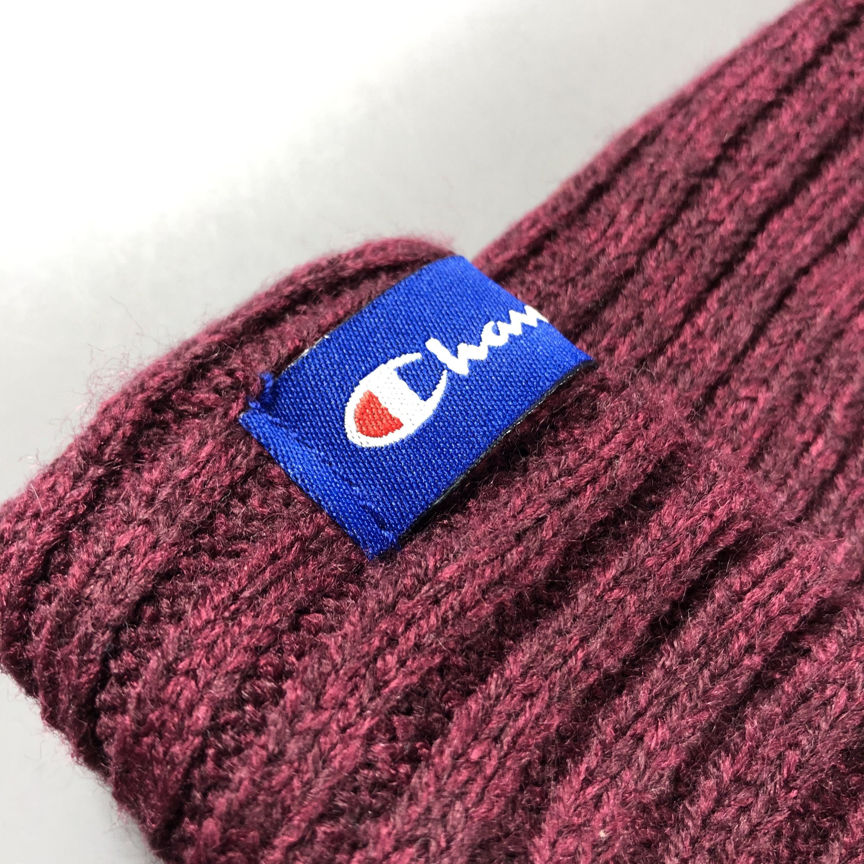 Champion × Vintage Champion Ribbed Beanie Snow Hat Snow Cap -D766 Size ONE SIZE - 6 Thumbnail