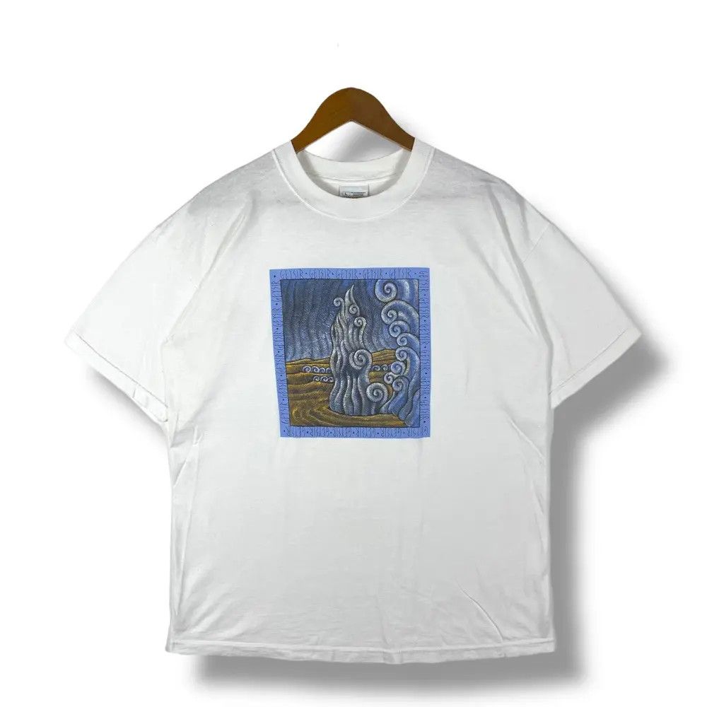 Vintage Vintage 90's GEYSIR Art Graphic Tee Shirt Large Size Size US L / EU 52-54 / 3 - 1 Thumbnail