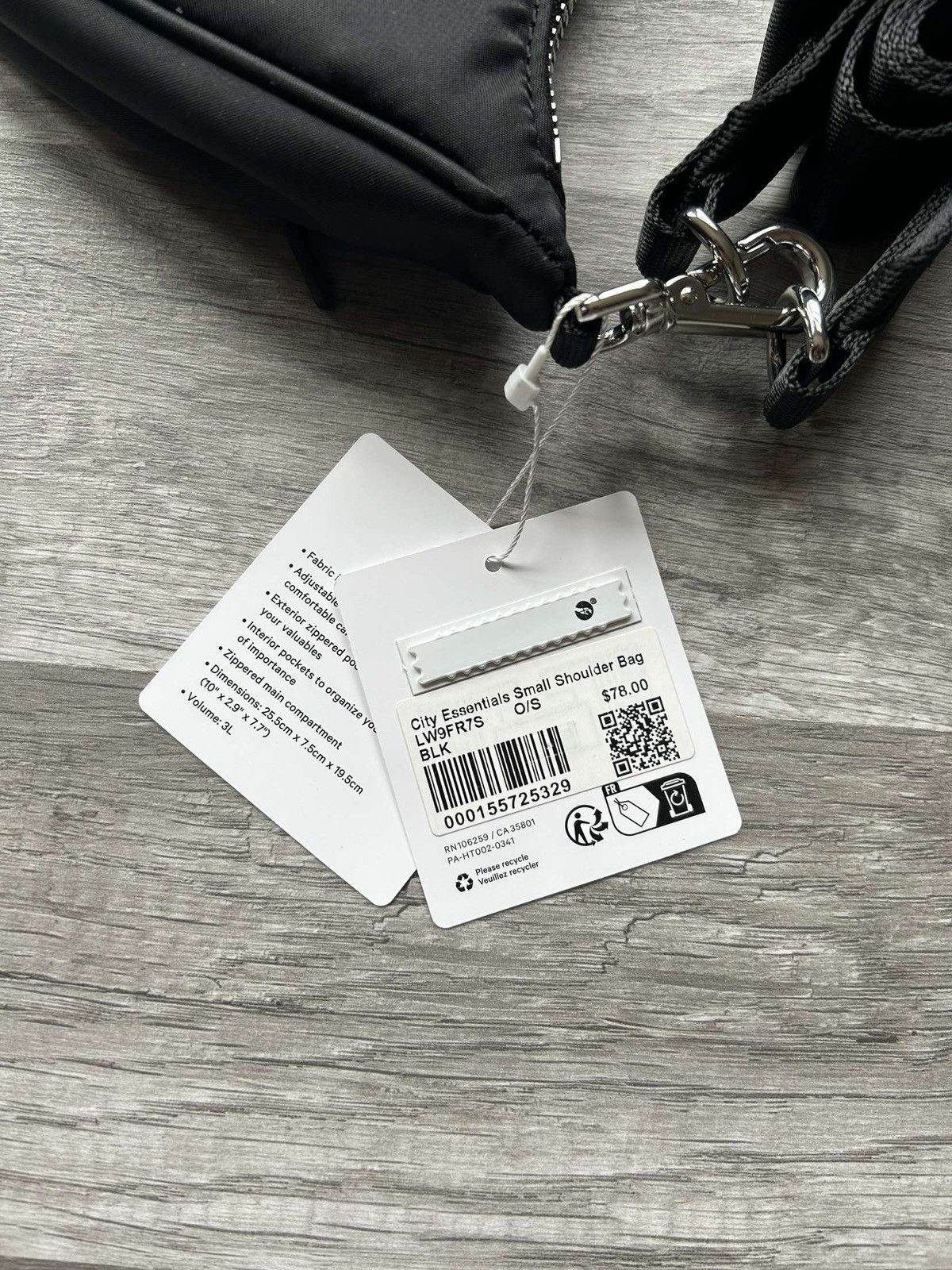 Lululemon Lululemon City Essentials Small Shoulder Bag Black 3L Size ONE SIZE - 5 Thumbnail