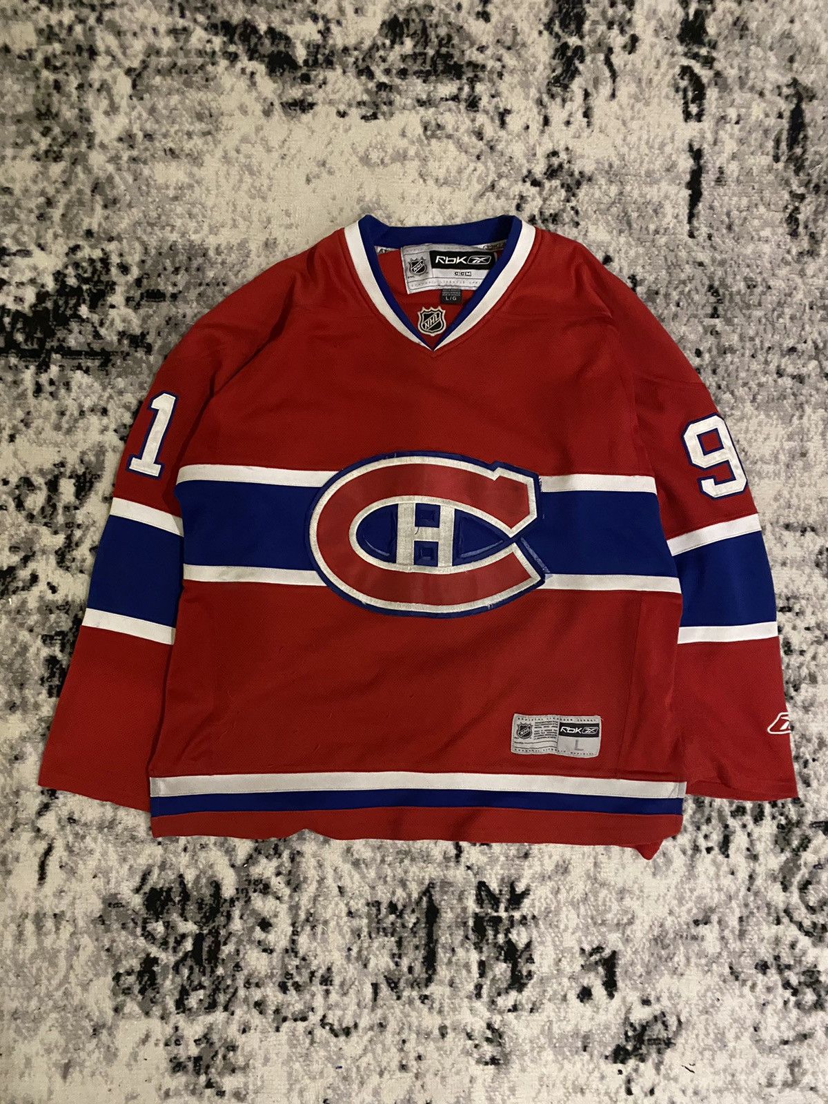 NHL × Reebok × Vintage Reebok Montreal Canadiens Red NHL Hockey Jersey #91 Size US L / EU 52-54 / 3 - 1 Thumbnail