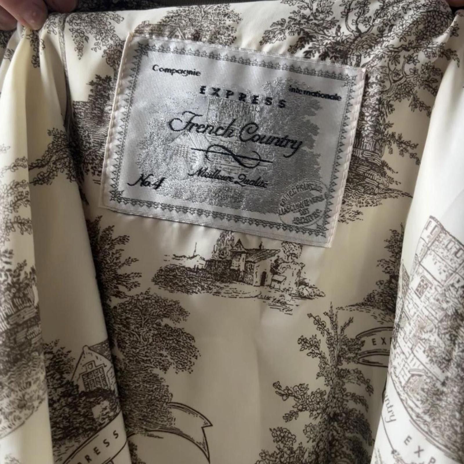 Other Cream and khaki vintage canvas jacket Size XL / US 12-14 / IT 48-50 - 4 Thumbnail