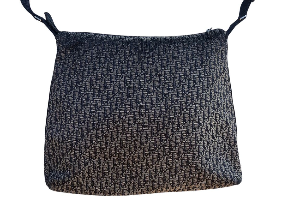 Dior 🔥Vintage CHRISTIAN DIOR Trotter Canvas Navy Bag Messenger Size ONE SIZE - 3 Thumbnail