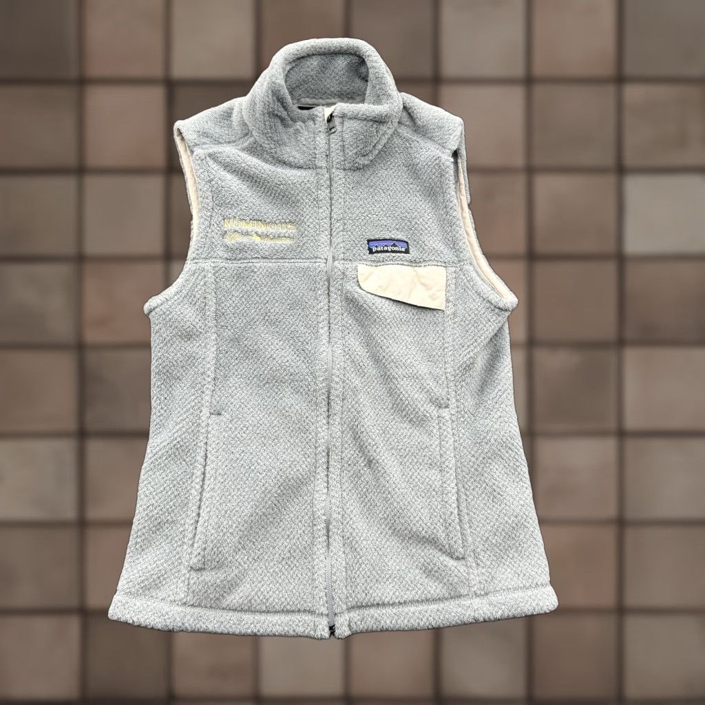 Patagonia Patagonia Vest Womens Small Gray Full Zip Fleece Synchilla Numinous Coffee Embroidered Size S / US 4 / IT 40 - 1 Thumbnail