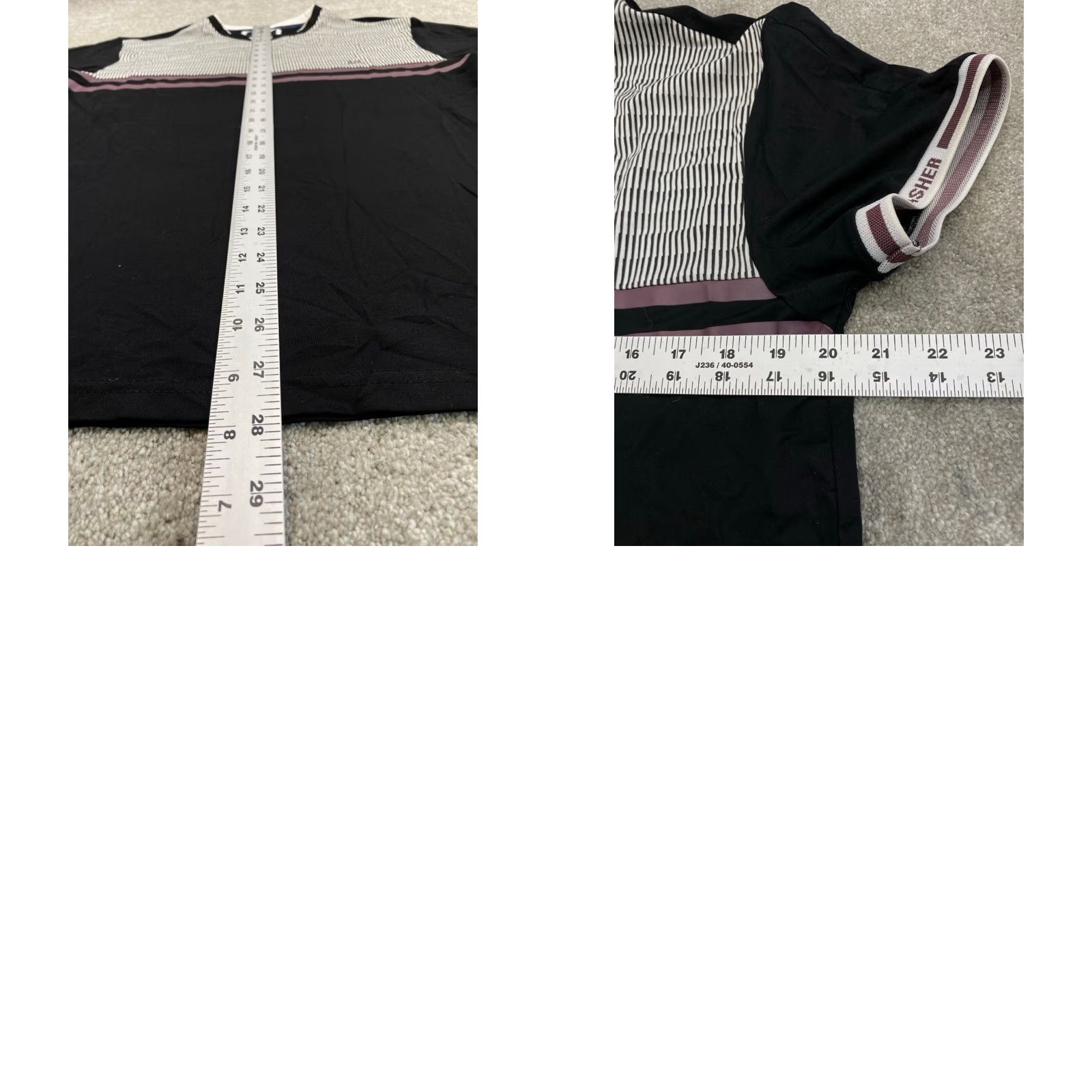 Marcs Marc Asher T-Shirt Colorblock Colorblock - Black Multicolor Color Block Shirt Mens Large Crew Neck Short Sleeve Nylon Spandex Rayon Logo Size US L / EU 52-54 / 3 - 8 Thumbnail