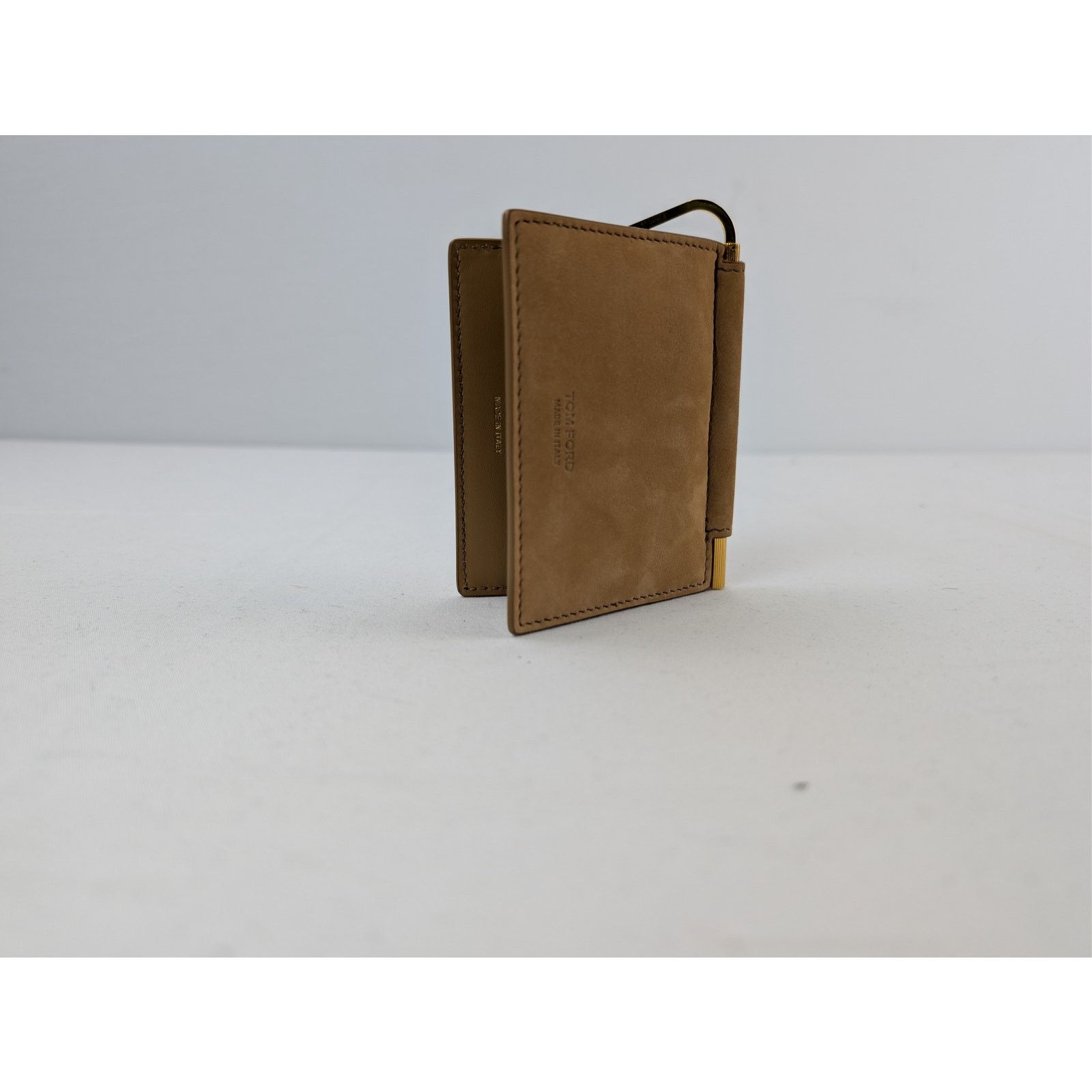 Tom Ford o1rshd1 Size:OS / Embossed Leather Card Holder /Wallet Brown Size ONE SIZE - 7 Thumbnail