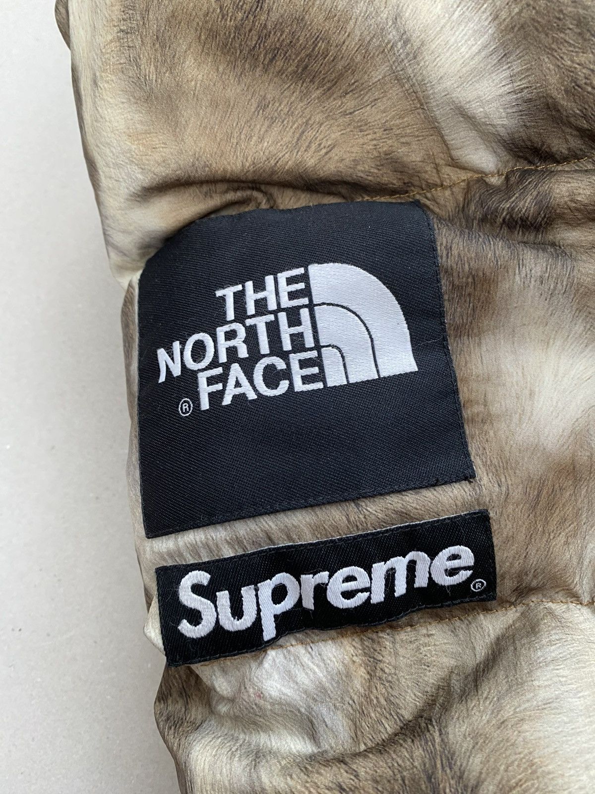 Supreme × The North Face Supreme x The North Face FW13 Fur Print Nuptse Jacket Size US S / EU 44-46 / 1 - 7 Thumbnail