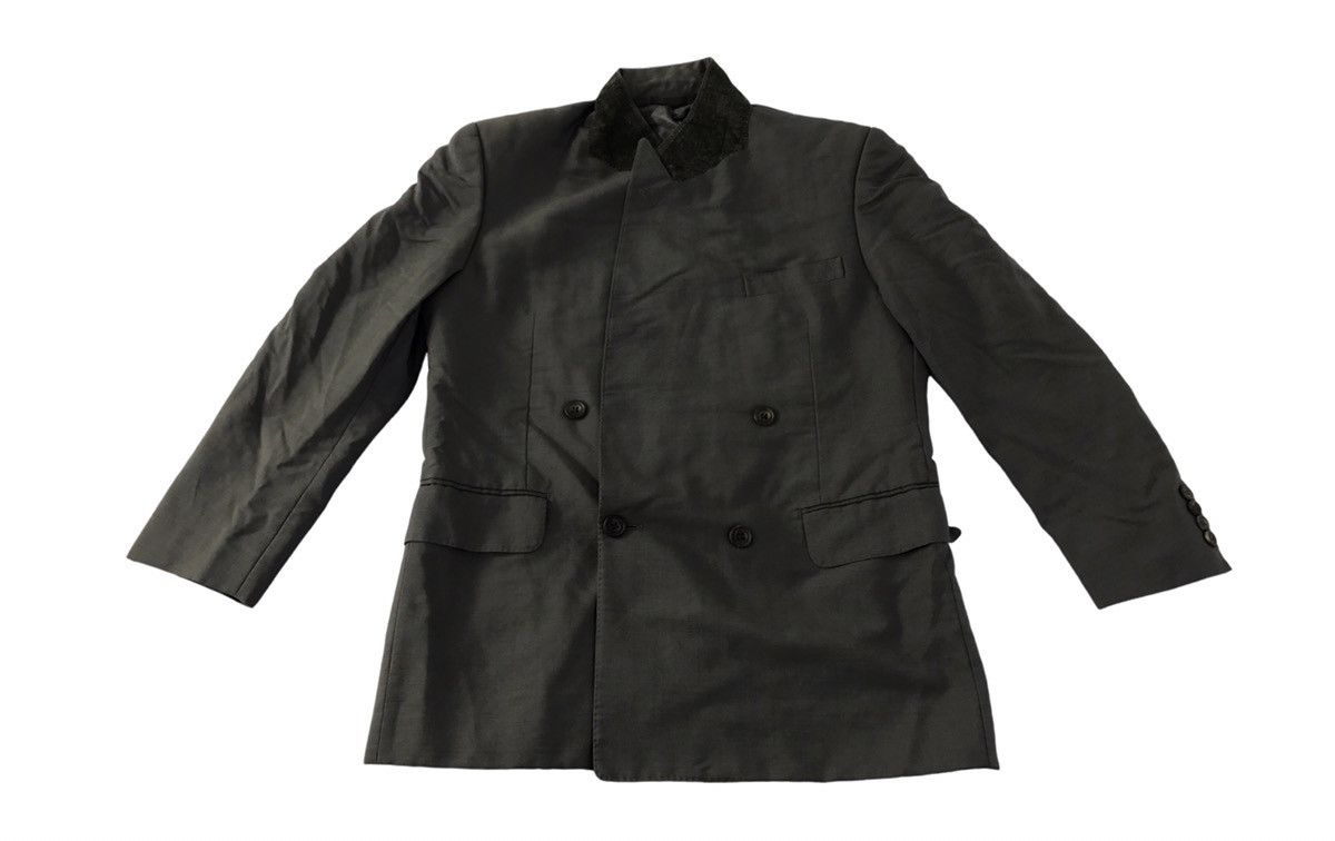 Burberry 90s Burberrys Wool & Mohair Double Breasted Coat Jacket Size US L / EU 52-54 / 3 - 1 Thumbnail