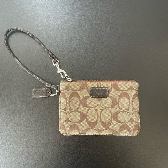 Coach Coach Signature Canvas Zip Pouch Size ONE SIZE - 1 Thumbnail