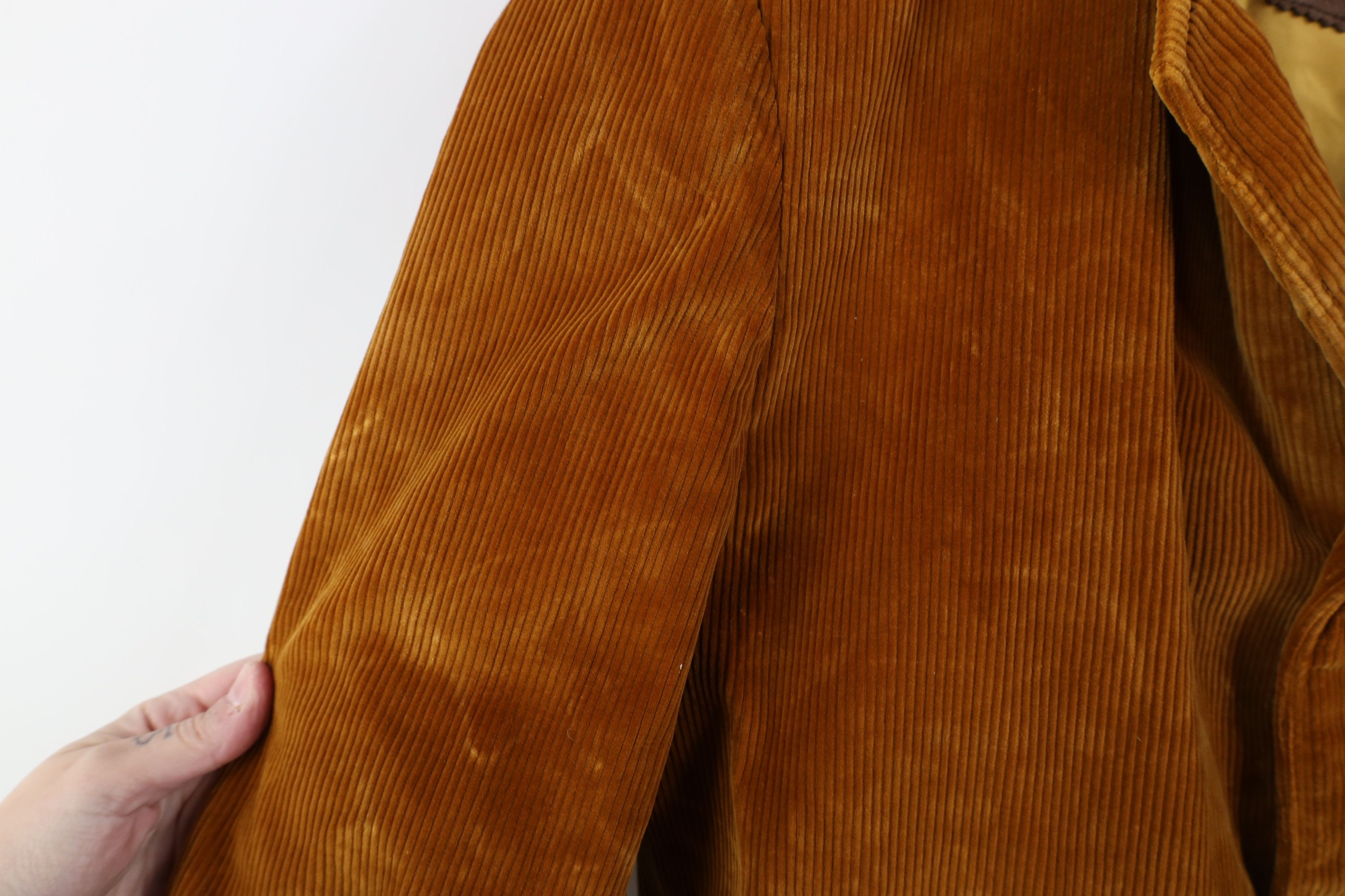 Vintage Vintage 70s Streetwear Elbow Patch Corduroy Blazer Jacket Size US L / EU 52-54 / 3 - 8 Thumbnail