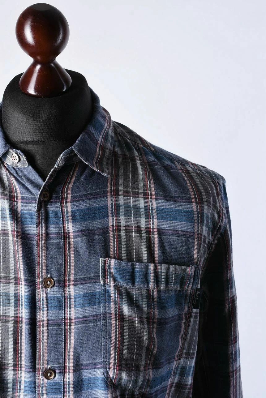 Paul Smith Paul Smith Jeans Plaid Check Long Sleeve Shirt Size US M / EU 48-50 / 2 - 2 Thumbnail
