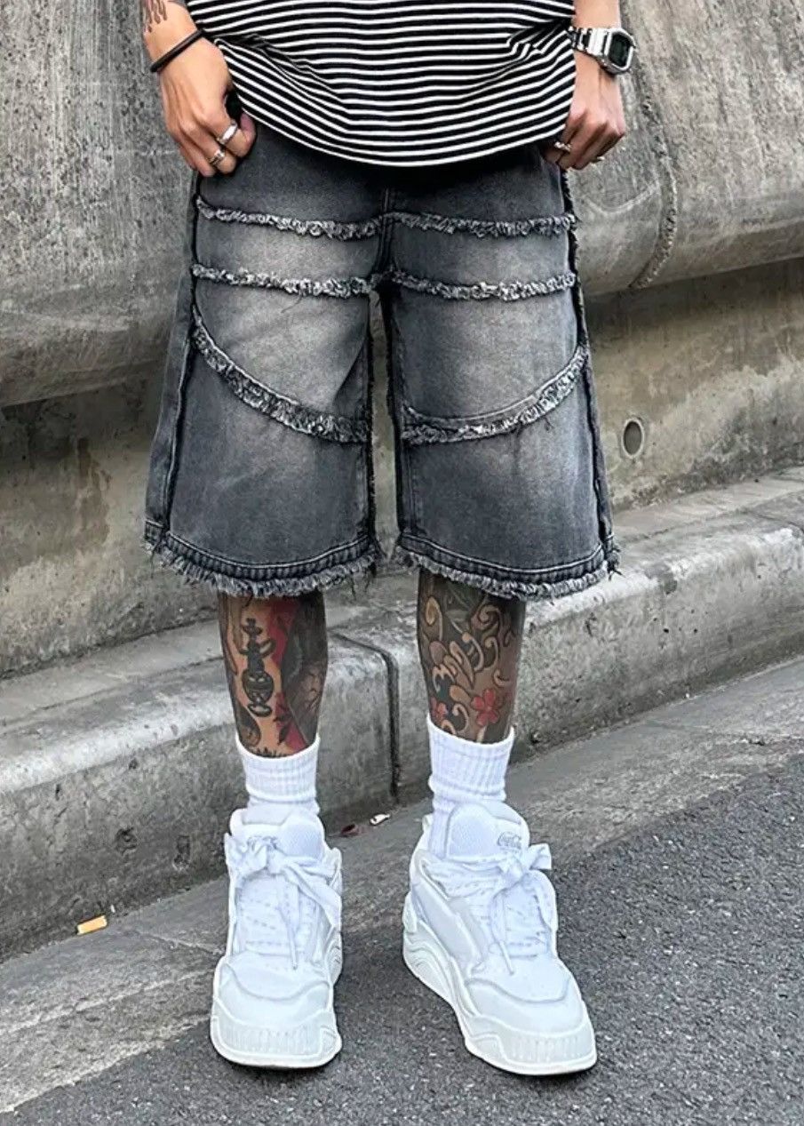 Japanese Brand × Vintage Streetwear High Street Wide Leg Shorts y2k Size US 32 / EU 48 - 4 Thumbnail