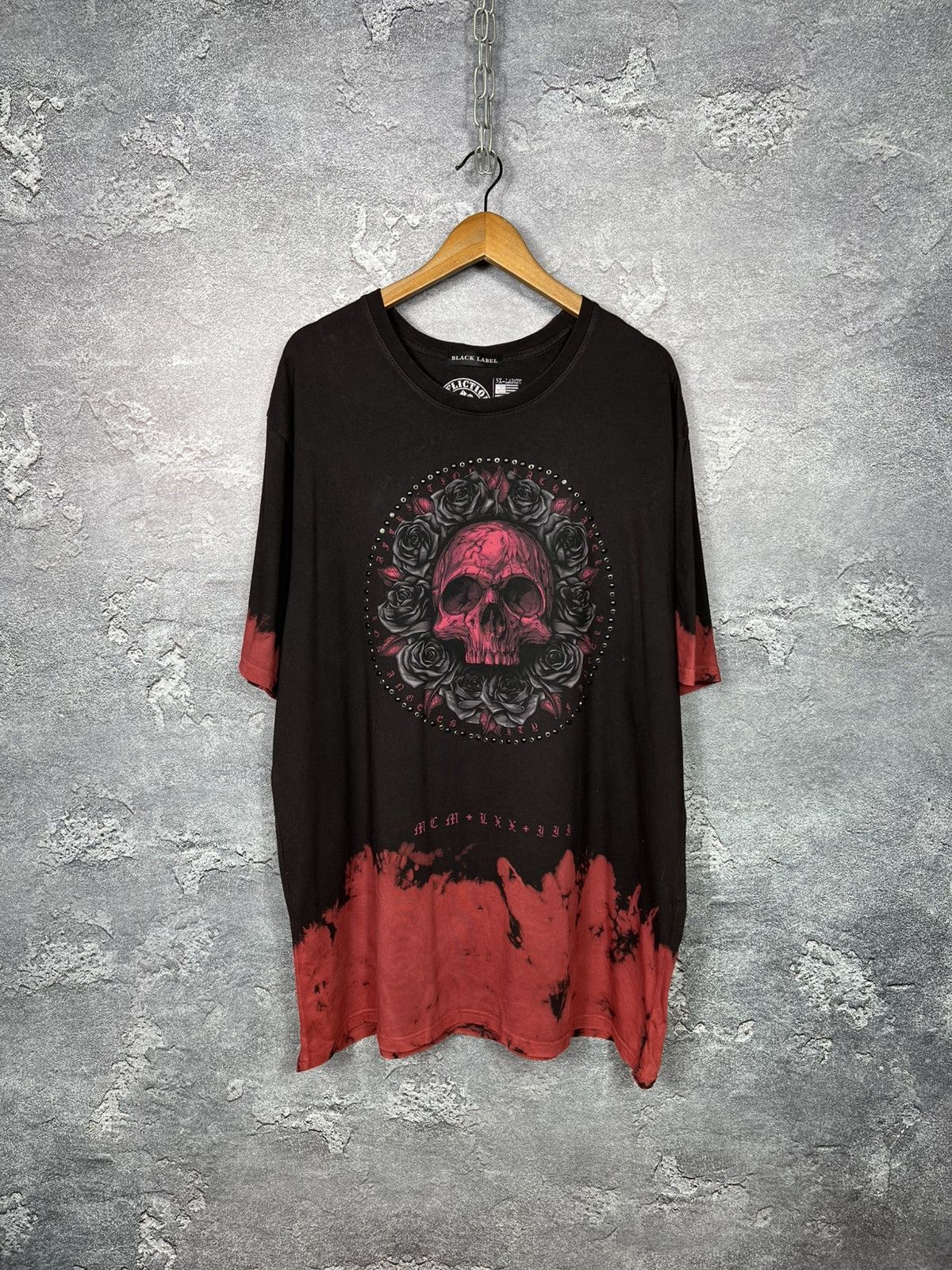 Affliction Affliction Black Label Skull Logo Oversize T-shirt Tee Size US XXL / EU 58 / 5 - 1 Thumbnail