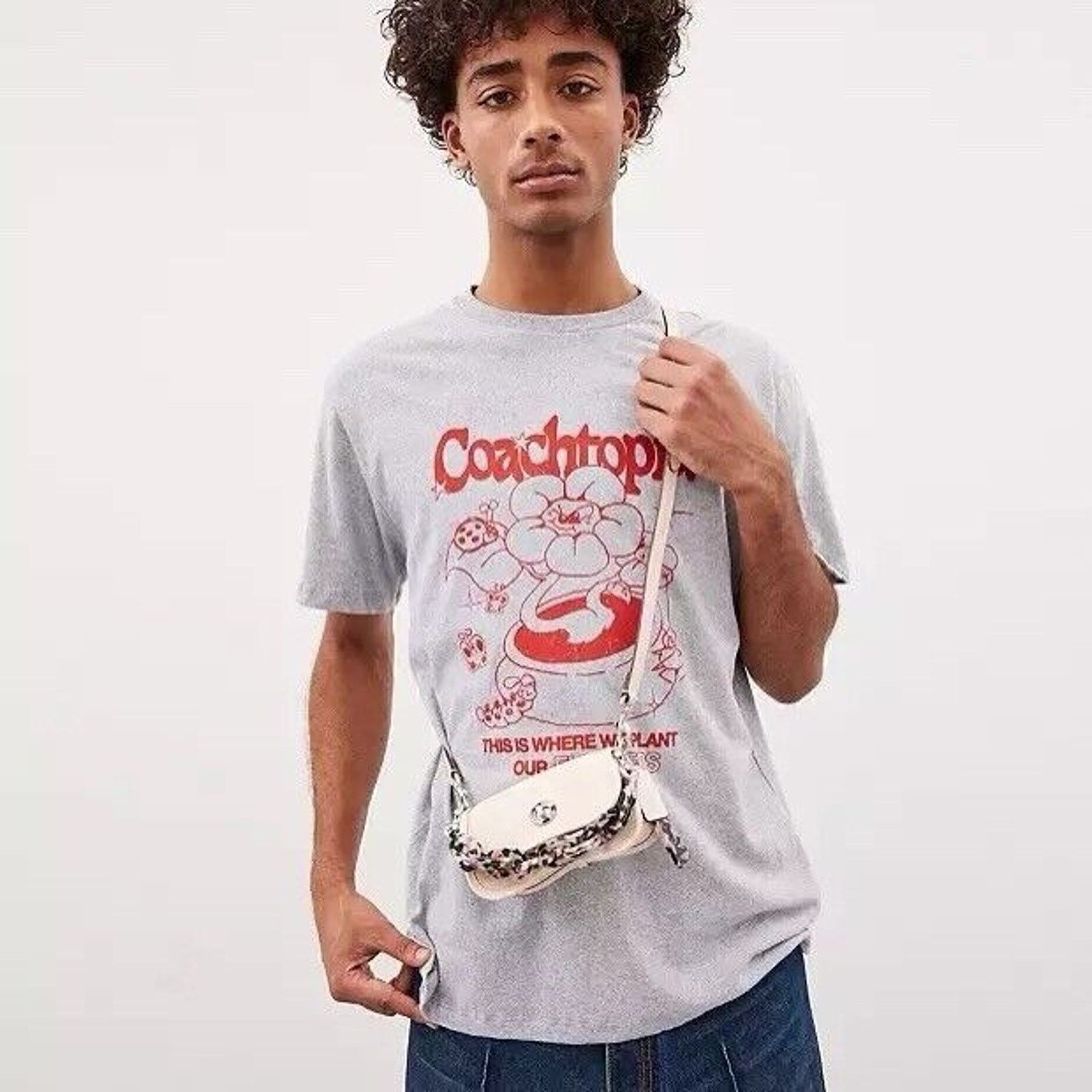 Coach NWT Coach Mini Wavy Dinky Bag Coachtopia White CQ852 Size ONE SIZE - 14 Thumbnail