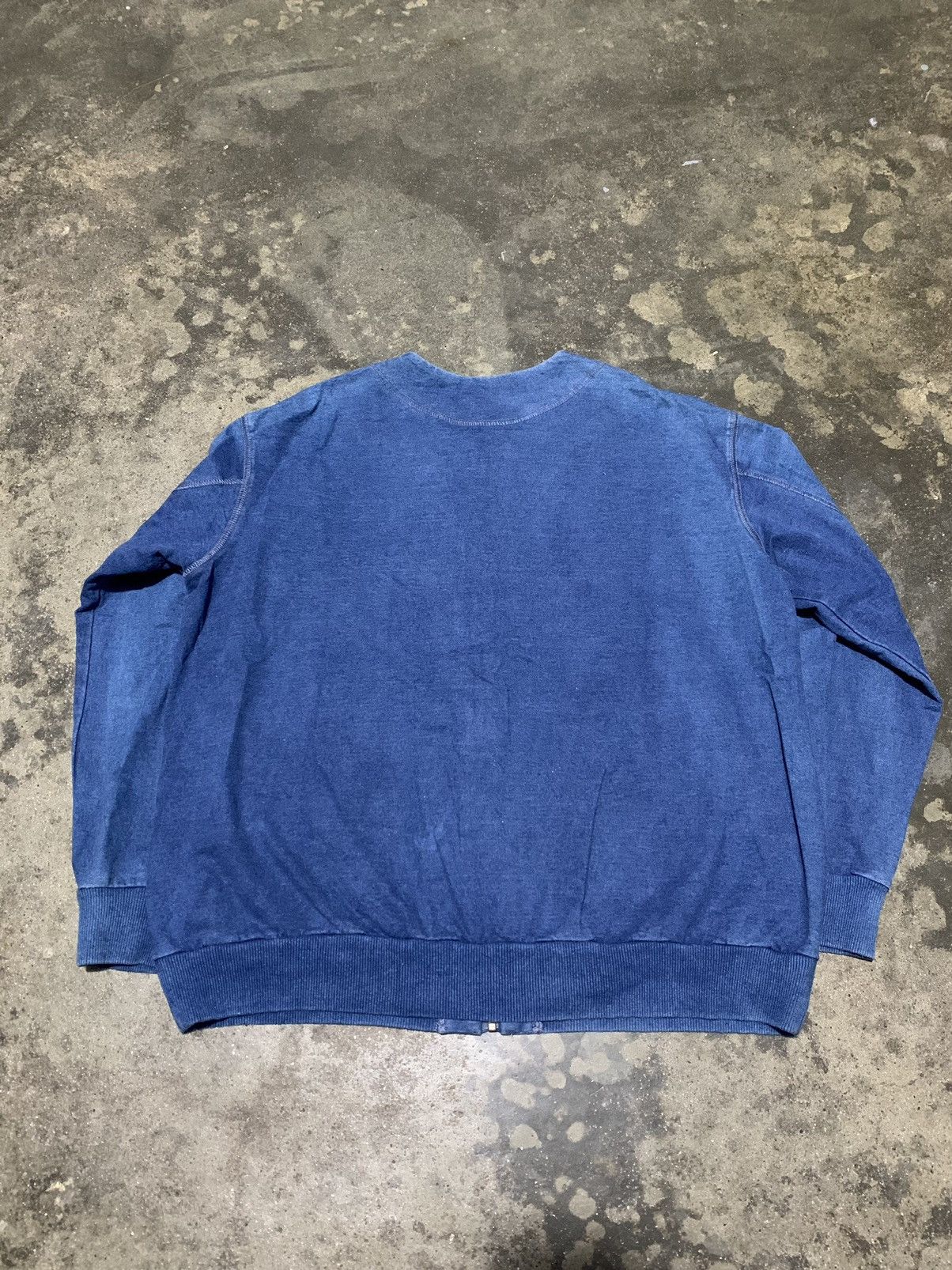 Designer × Issey Miyake × Ne-Net Issey Miyake Ne-Net Indigo dye zipper Sweater Size US M / EU 48-50 / 2 - 2 Thumbnail