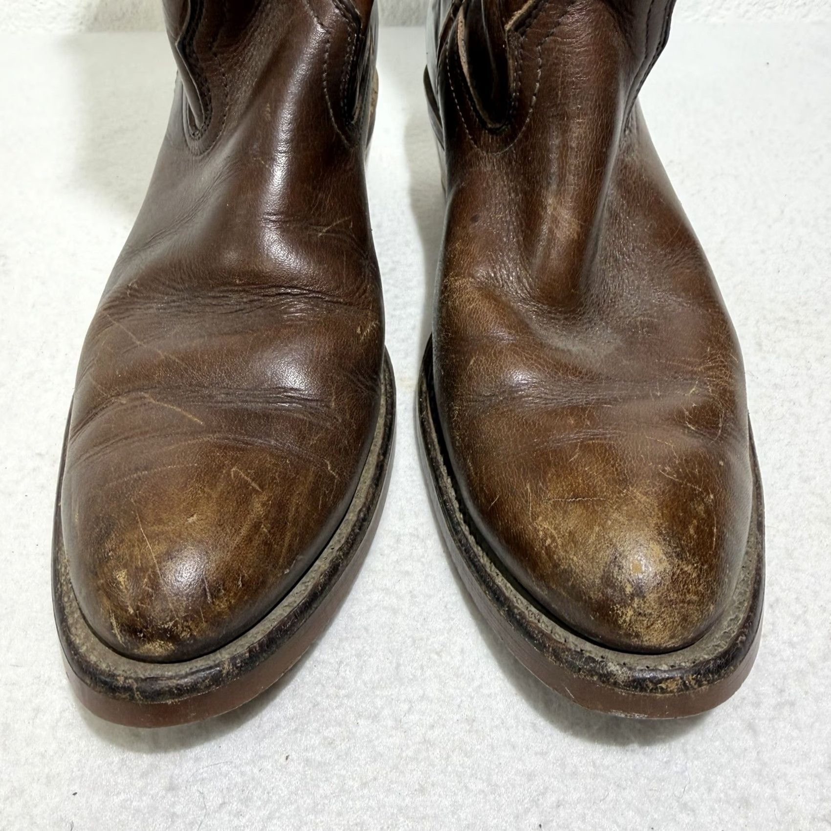 Arrow VINTAGE Red Wing Shoes Boots Men’s 8.5N Brown Leather Pull-On Western Cowboy Mids Size US 9 / EU 42 - 5 Thumbnail