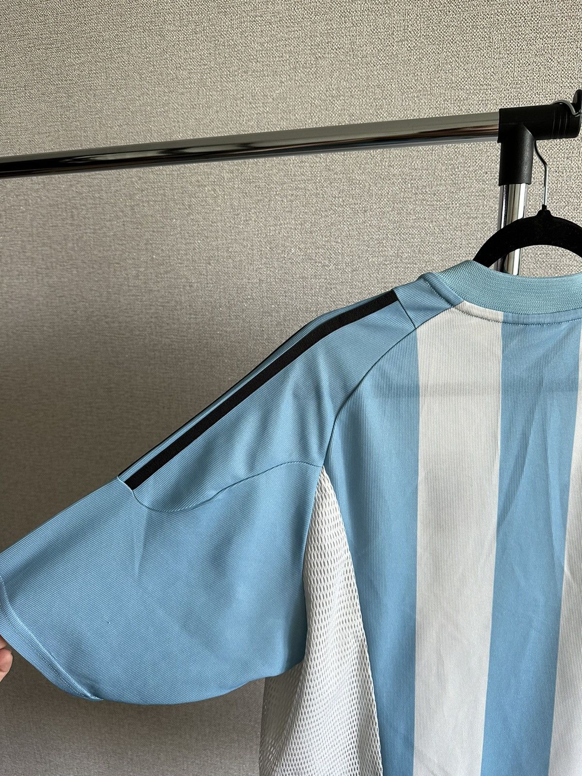 Adidas 2002 Adidas Argentina National Team Vintage Home Jersey Size US L / EU 52-54 / 3 - 18 Thumbnail