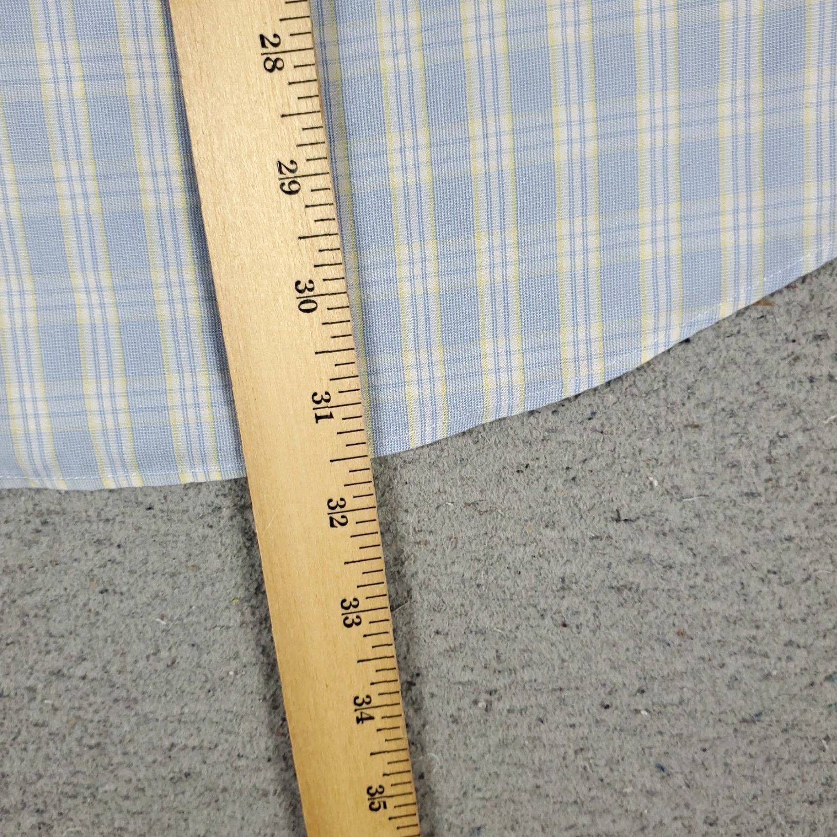 Brooks Brothers VINTAGE Brooks Brothers Men's Dress Shirt Size 15.5 Cotton Long Sleeve Blue Plaid Business Casual Formal Size 40R - 5 Thumbnail