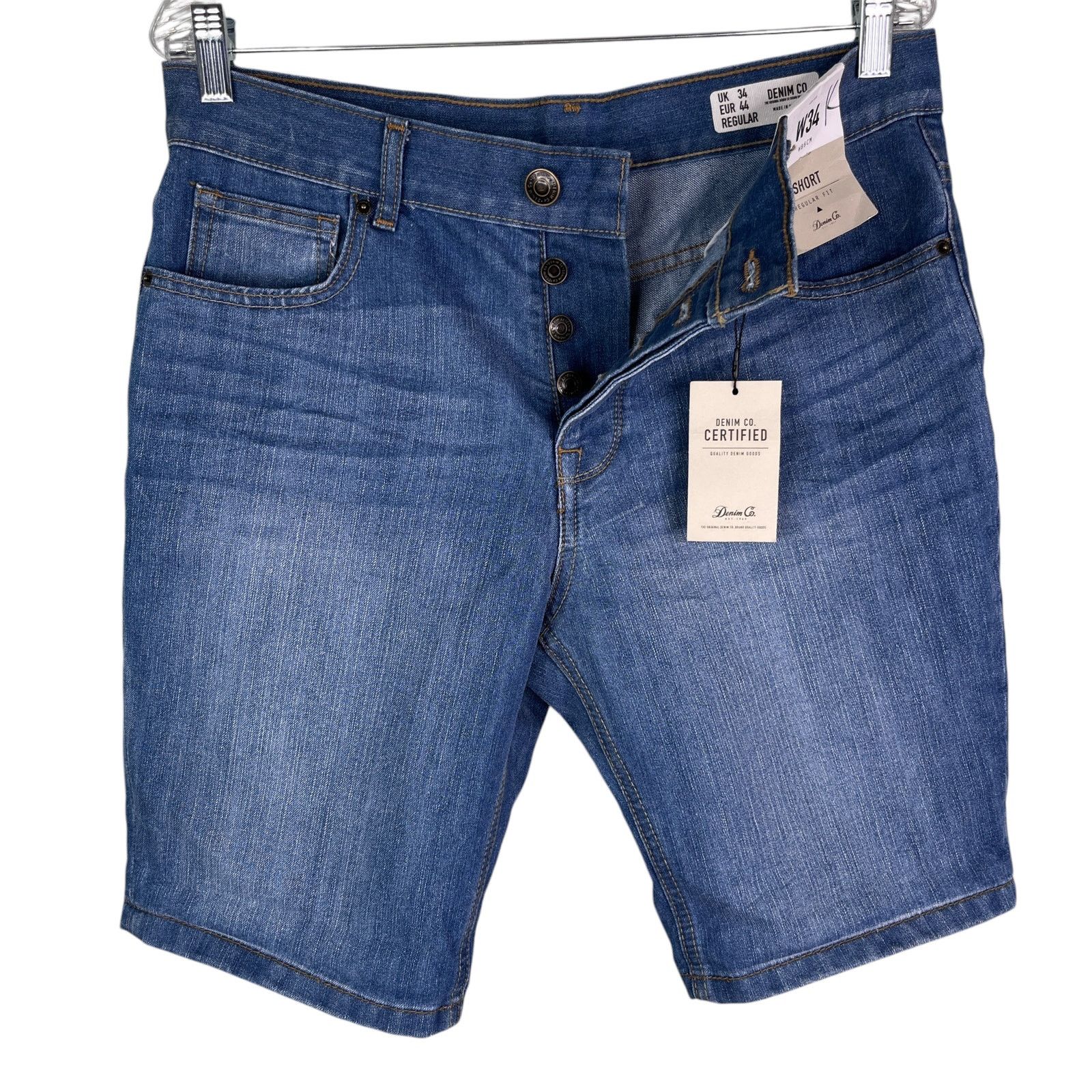 Other Denim Co Relaxed Fit Denim Shorts Button Fly 34 New Size US 34 / EU 50 - 3 Thumbnail