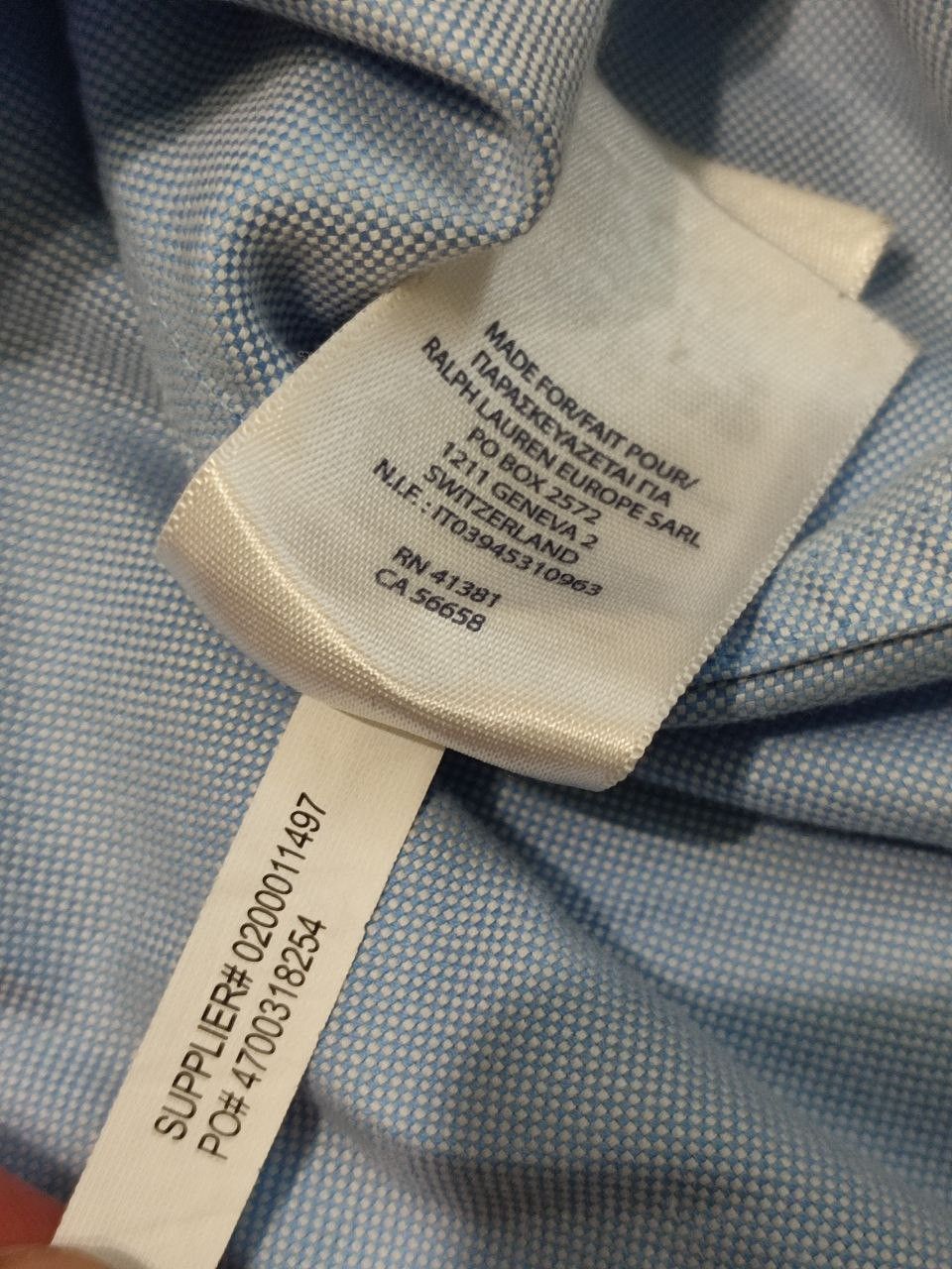 Polo Ralph Lauren Ralph Lauren Mens Blue Chambray Shirt Long Sleeve NON-IRON Size US XL / EU 56 / 4 - 9 Thumbnail