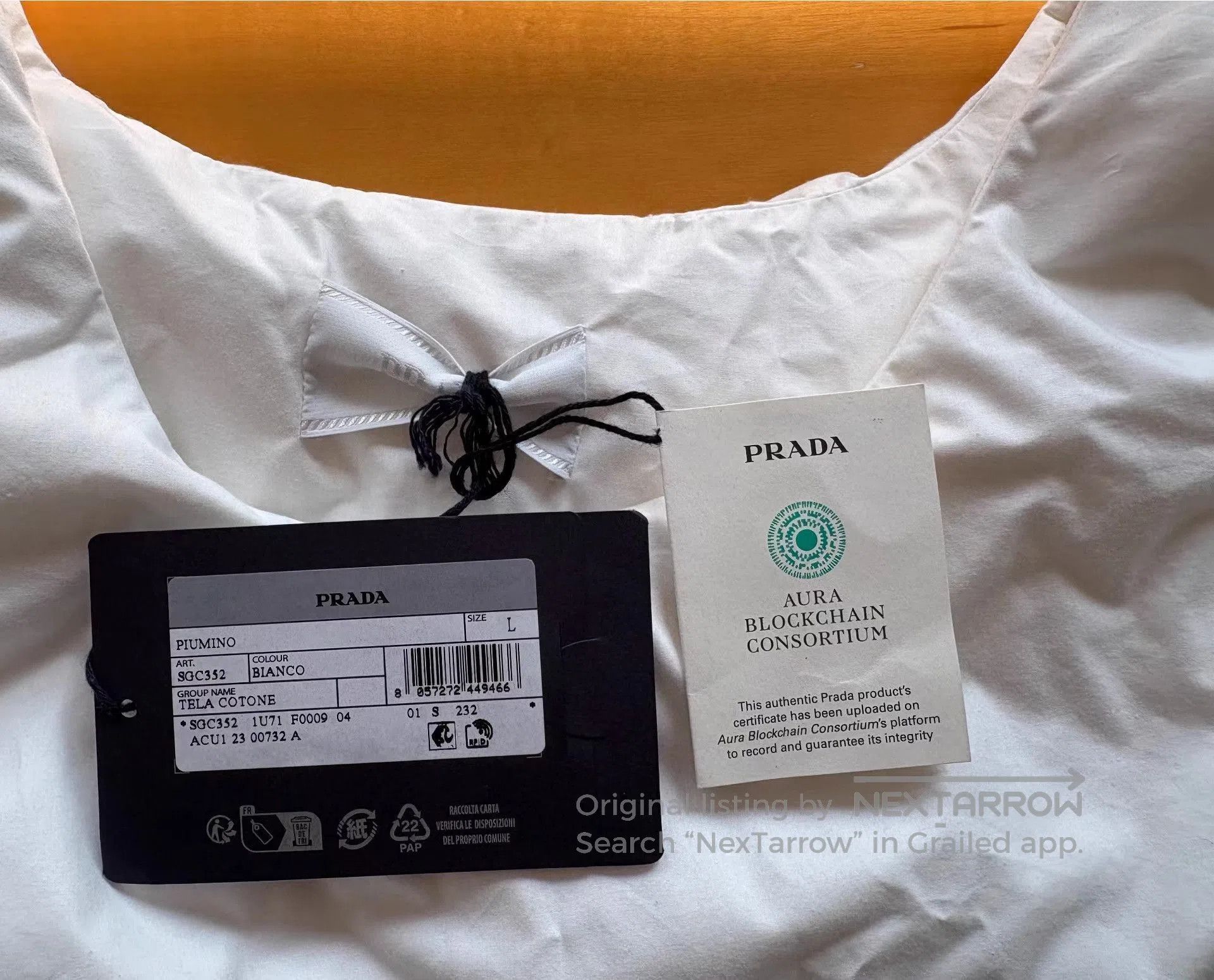 Prada White Sleeveless Tank Top. Size US L / EU 52-54 / 3 - 4 Thumbnail