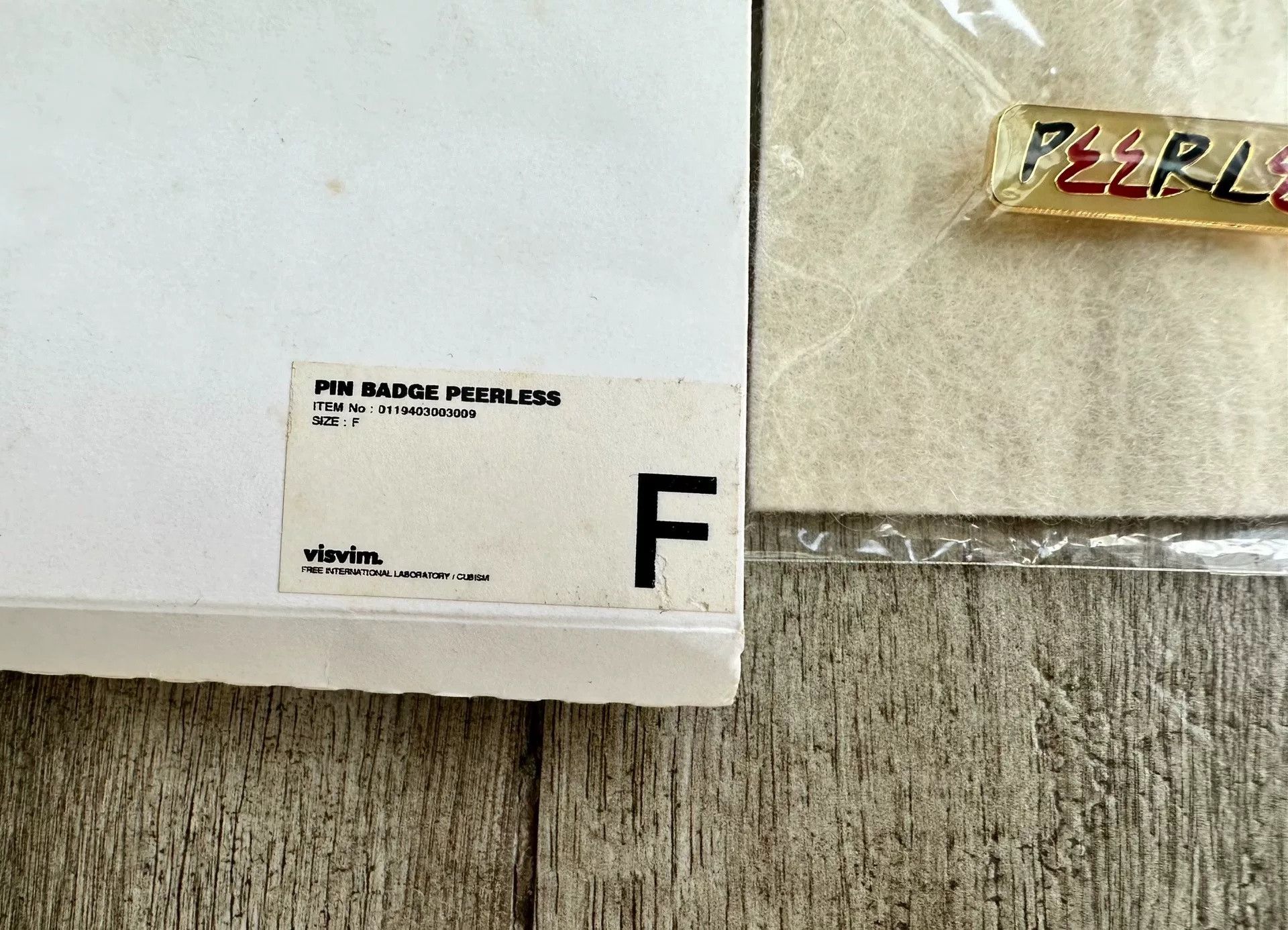 Visvim VISVIM 19AW PIN BADGE PEERLESS PARCO Limited Size ONE SIZE - 2 Thumbnail