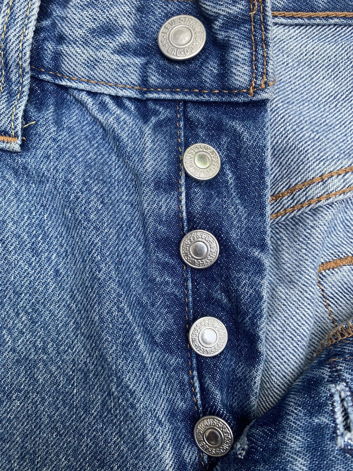 Levi's Levis 501 Levis Premium Big E Side Tape Denim Pants Size 26" / US 2 / IT 38 - 17 Thumbnail