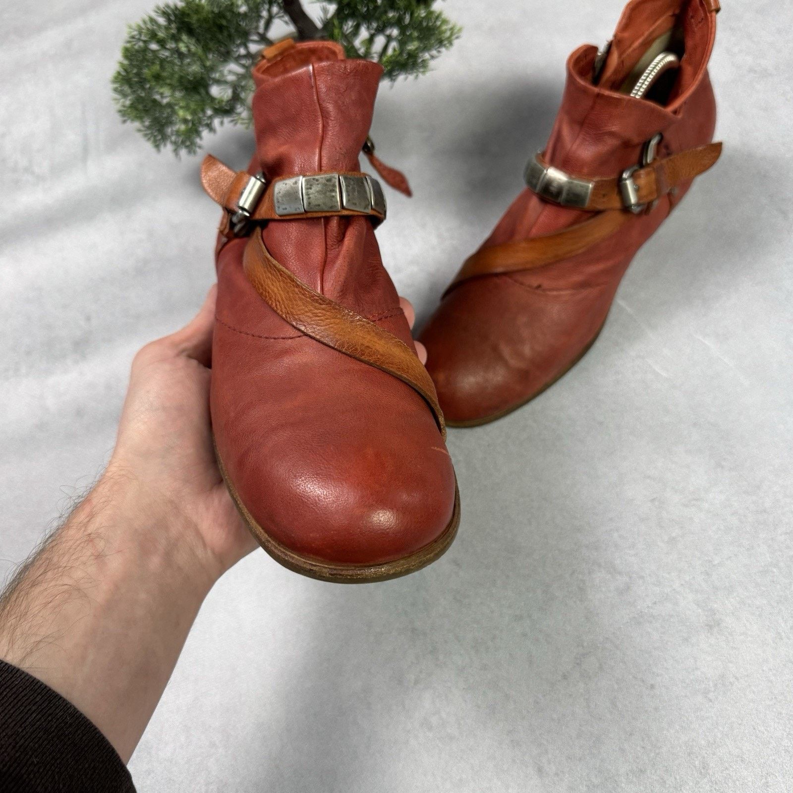 Vintage A.S.98 Airstep Booties Leather Vintage Handmade Rock Size US 10 / IT 40 - 6 Thumbnail