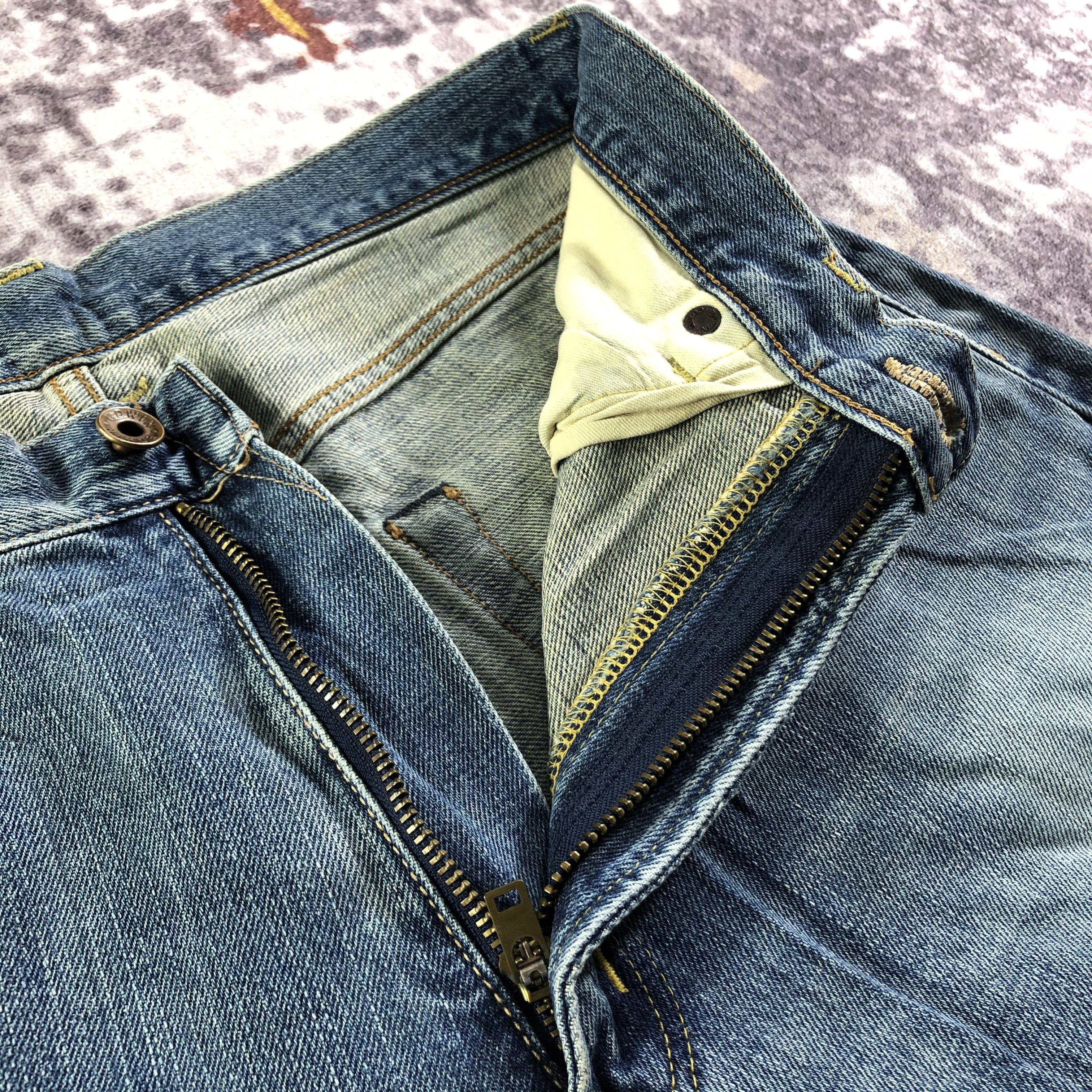 Edwin Vintage Blue Wash Edwin 505 Selvedge Jeans-JM3657 Size US 33 - 8 Thumbnail