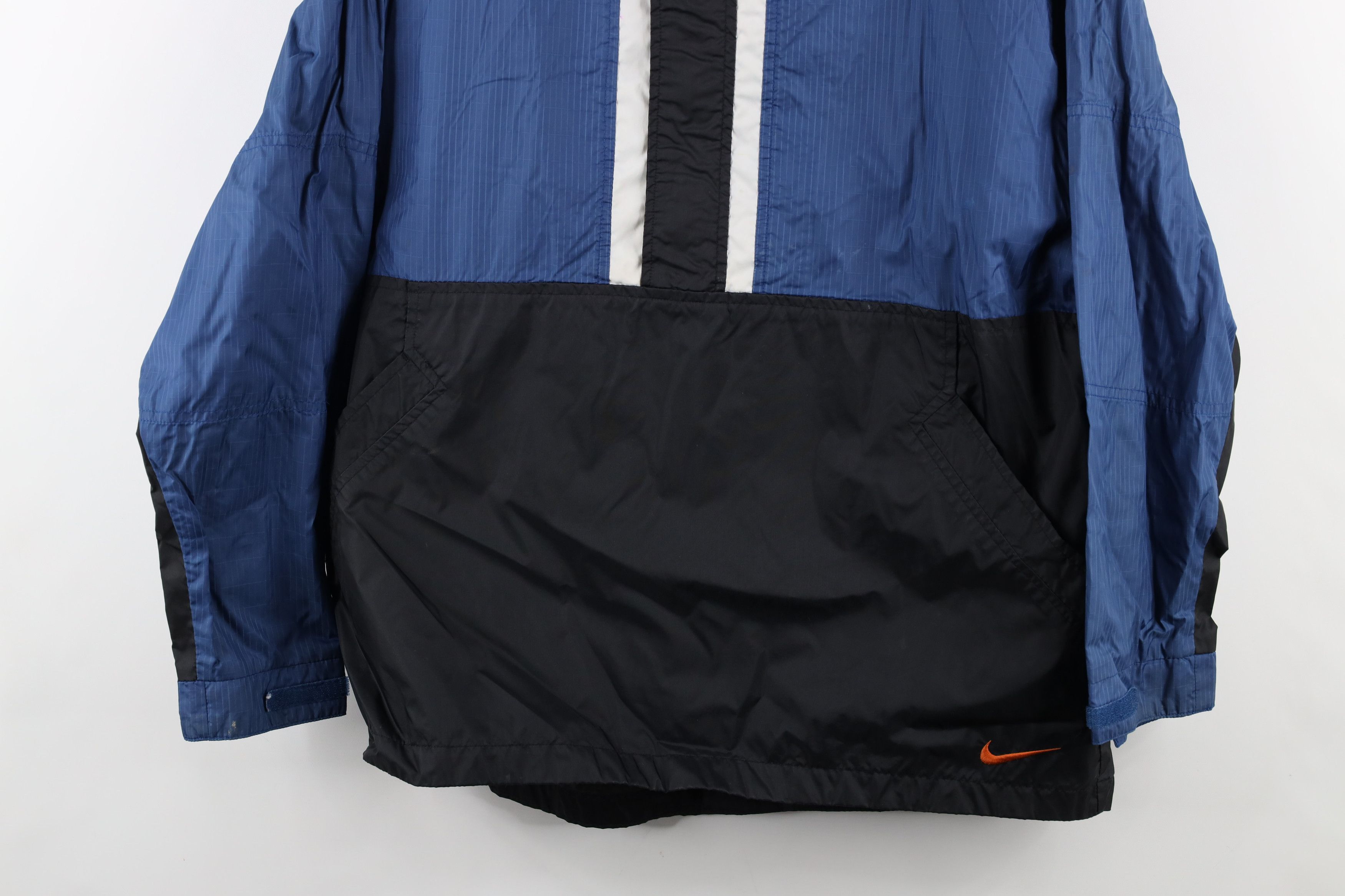 Nike × Vintage Vintage 90s Nike Swoosh Hooded Anorak Windbreaker Jacket Size US S / EU 44-46 / 1 - 3 Thumbnail