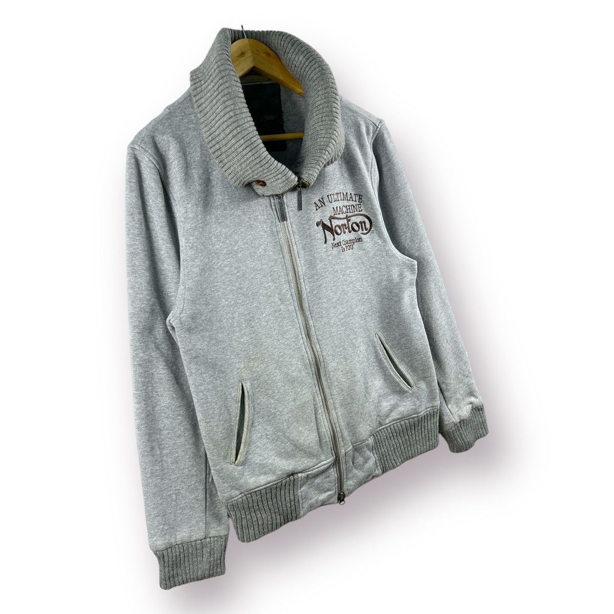 Norton × Vintage 🔥 NORTON RETRO MOTORBIKE JACKET Size US M / EU 48-50 / 2 - 4 Thumbnail
