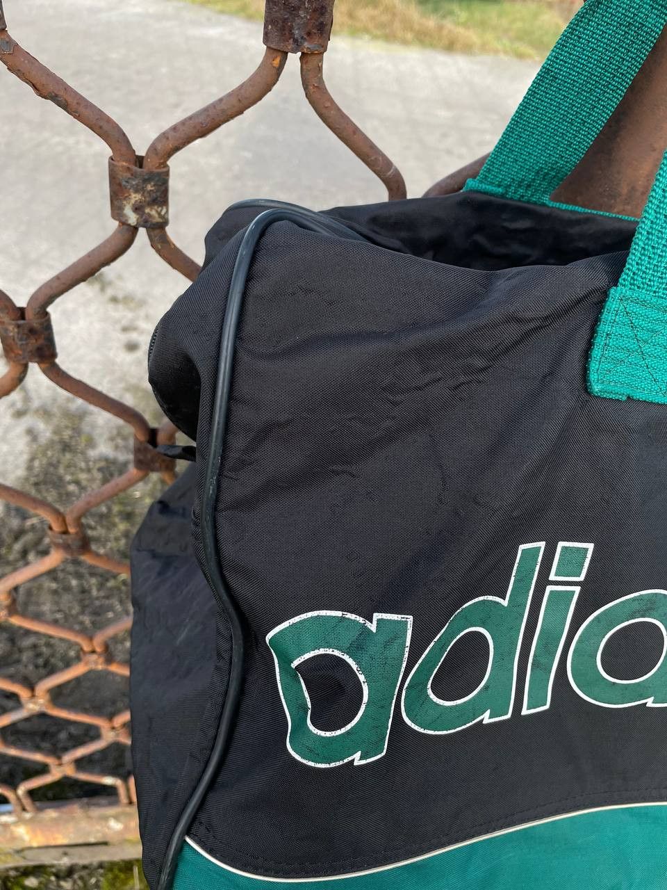 Adidas Adidas Vintage Bag Green-Black, Large Logo, Shamrock, 80s Size ONE SIZE - 3 Thumbnail