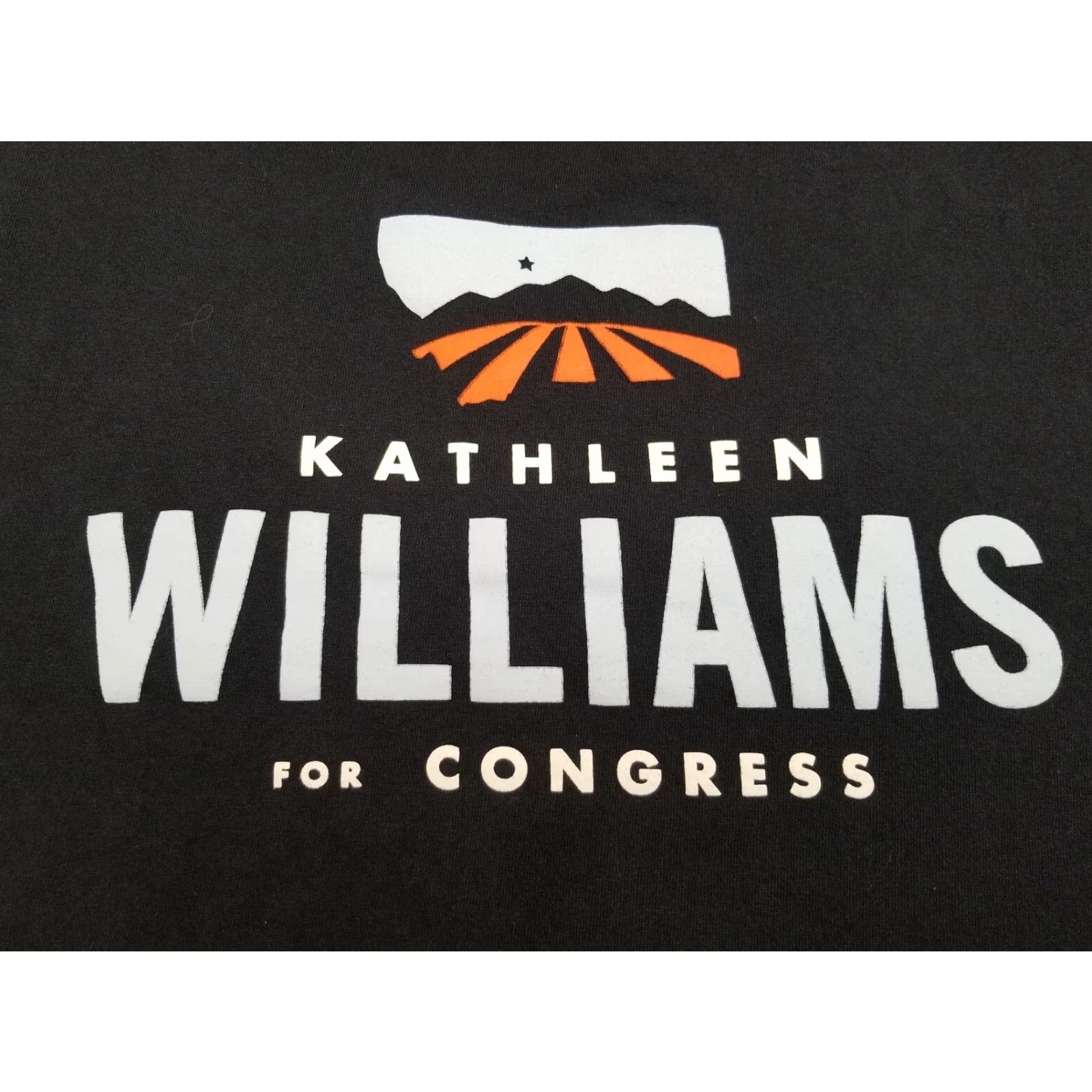 Vintage VINTAGE Kathleen Williams for Congress T Shirt Mens XL Black Union Made In USA Size US XL / EU 56 / 4 - 2 Thumbnail