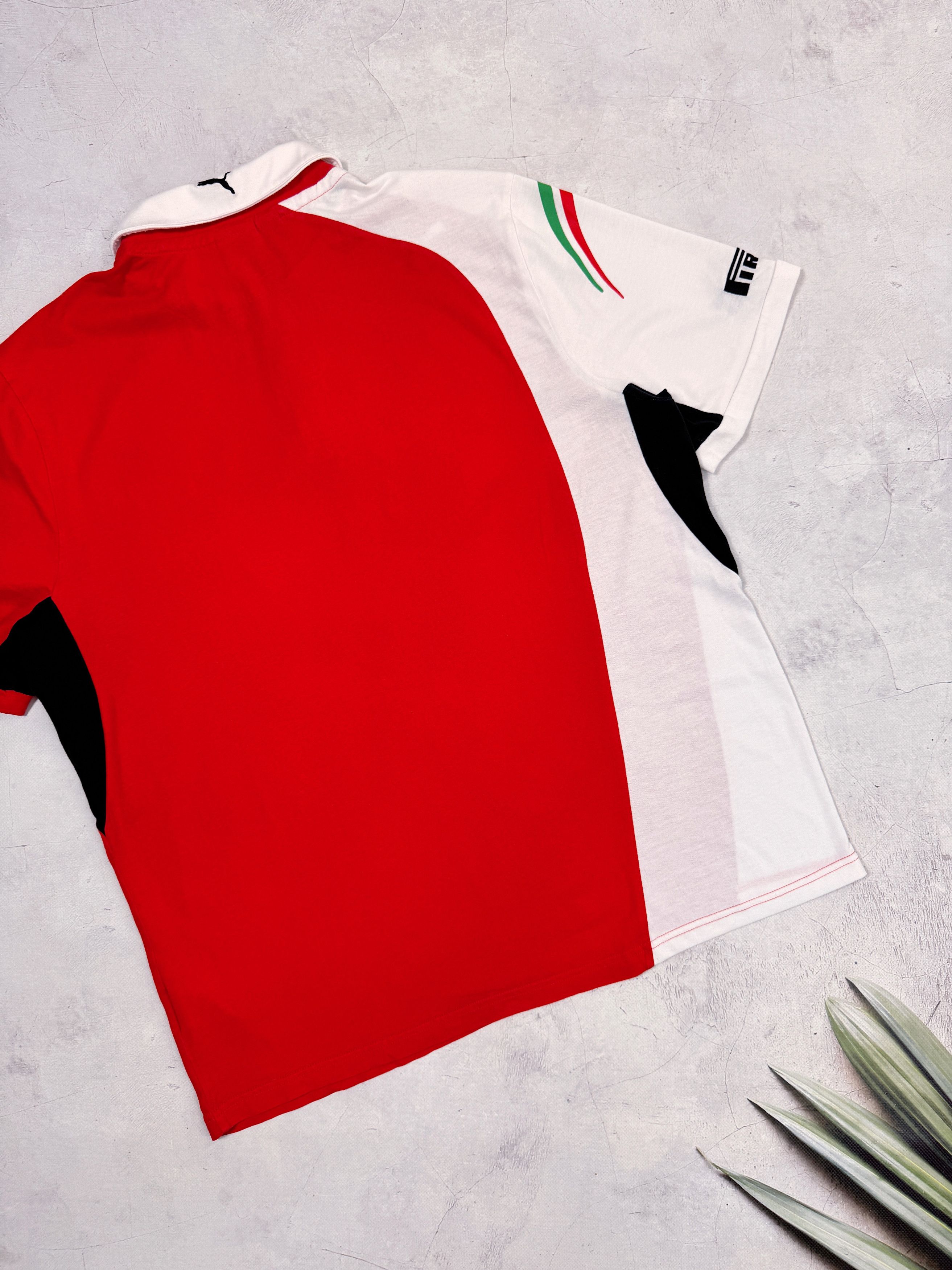 Ferrari Puma & Scuderia Ferrari Polo T-Shirt Santander Pirelli F1 Size US XL / EU 56 / 4 - 12 Thumbnail