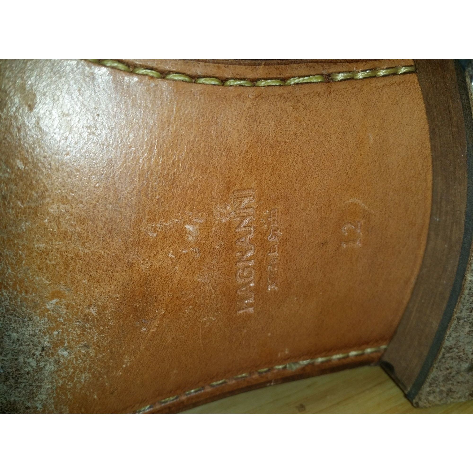 Magnanni Magnanni Samson Croc Skin Oxford Shoes Sz 12 M Men Embossed Size US 12 / EU 45 - 9 Thumbnail