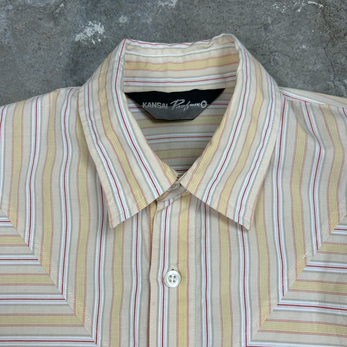 Japanese Brand × Kansai Yamamoto × Vintage 1990s Kansai Profumo - Geometric Lines Size US M / EU 48-50 / 2 - 6 Thumbnail
