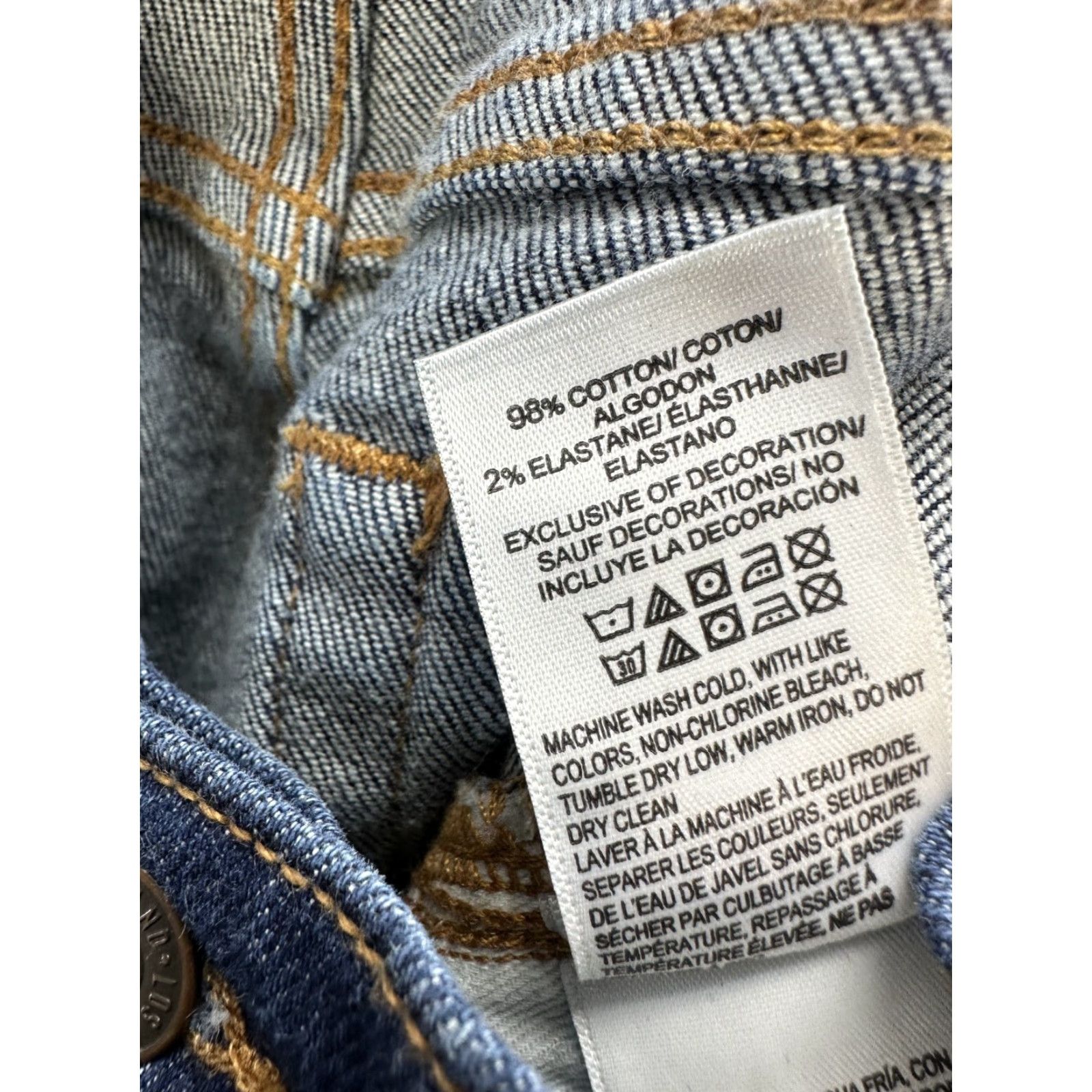 Lucky Brand Women's Lucky Brand Blue Jeans Straight Leg Crop Cropped Cotton Sz 4 / 27 jeans Womens Straight Cropped Blue Cotton Lucky Brand 4 / 27 Size 30" / US 8 / IT 44 - 7 Thumbnail