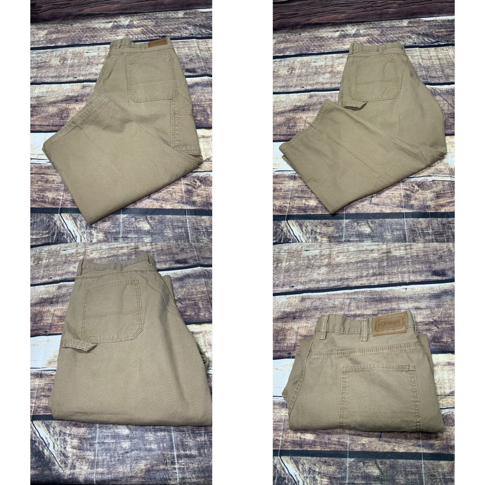 Vintage C.E. Schmidt Workwear Men Carpent er Canvas Light Brown Work Pants 42x25.5 Jeans Shirt? Size US 42 / EU 58 - 8 Thumbnail