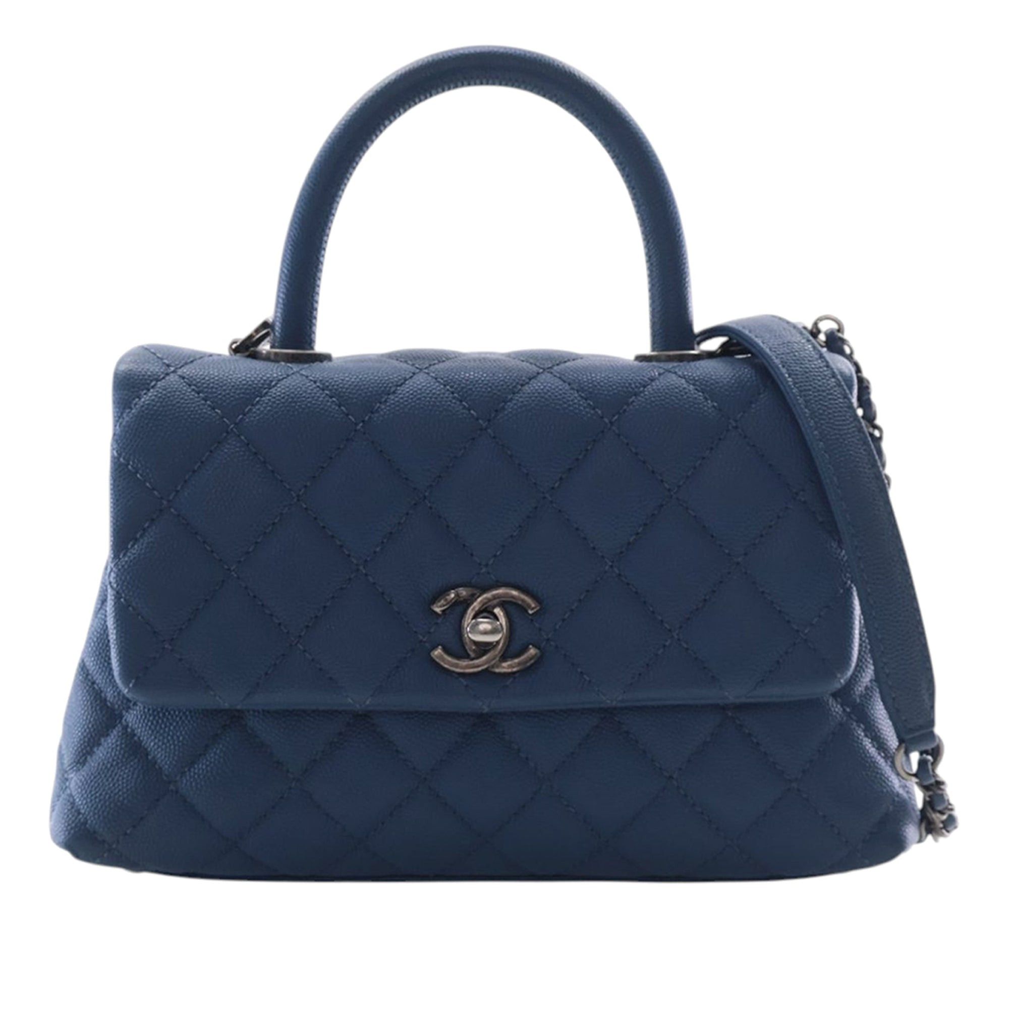 Chanel Mini Quilted Caviar Coco Top Handle Bag Size ONE SIZE - 1 Thumbnail