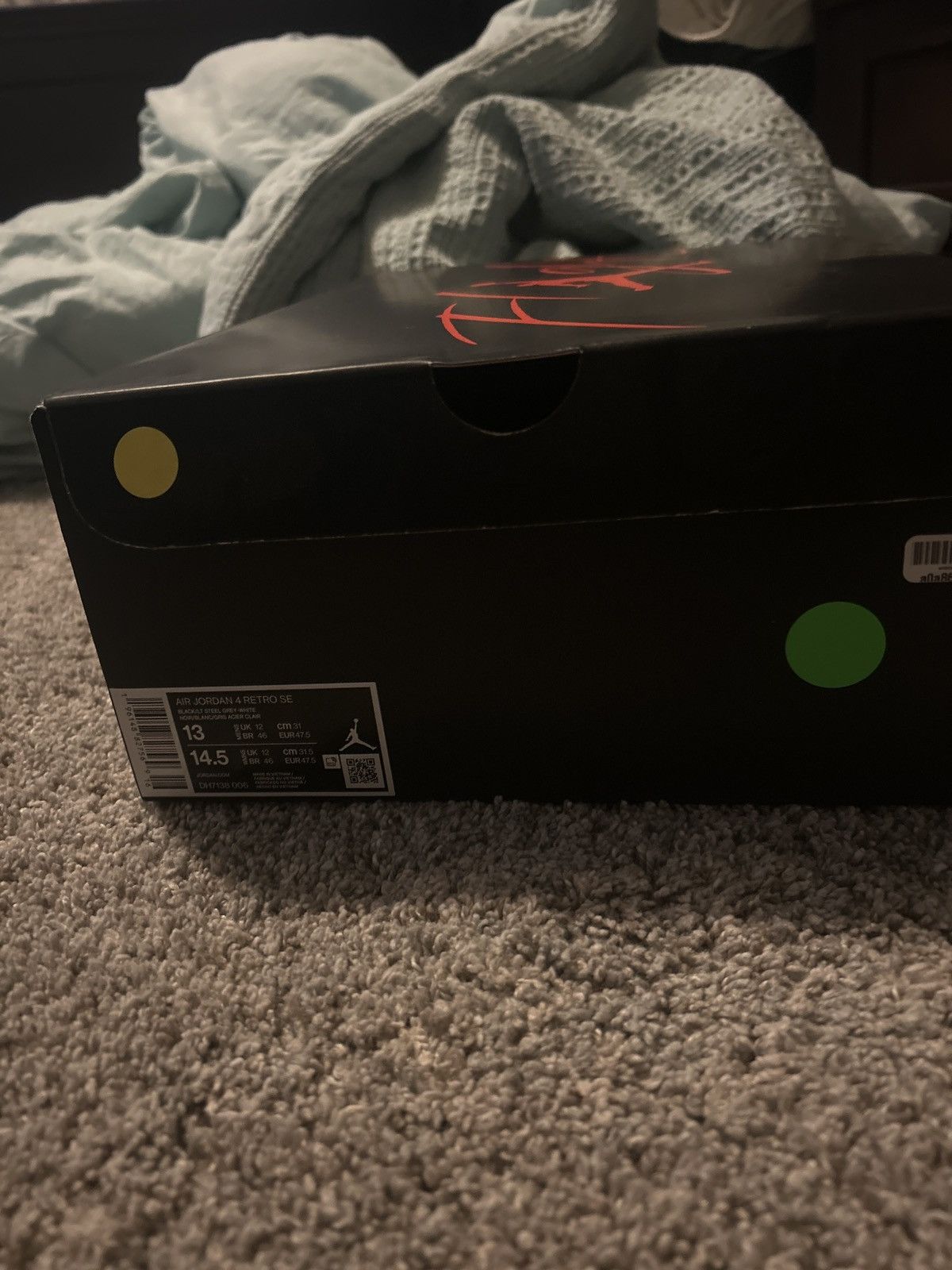 Jordan Brand Black Canvas Jordan 4s Size US 13 / EU 46 - 6 Thumbnail